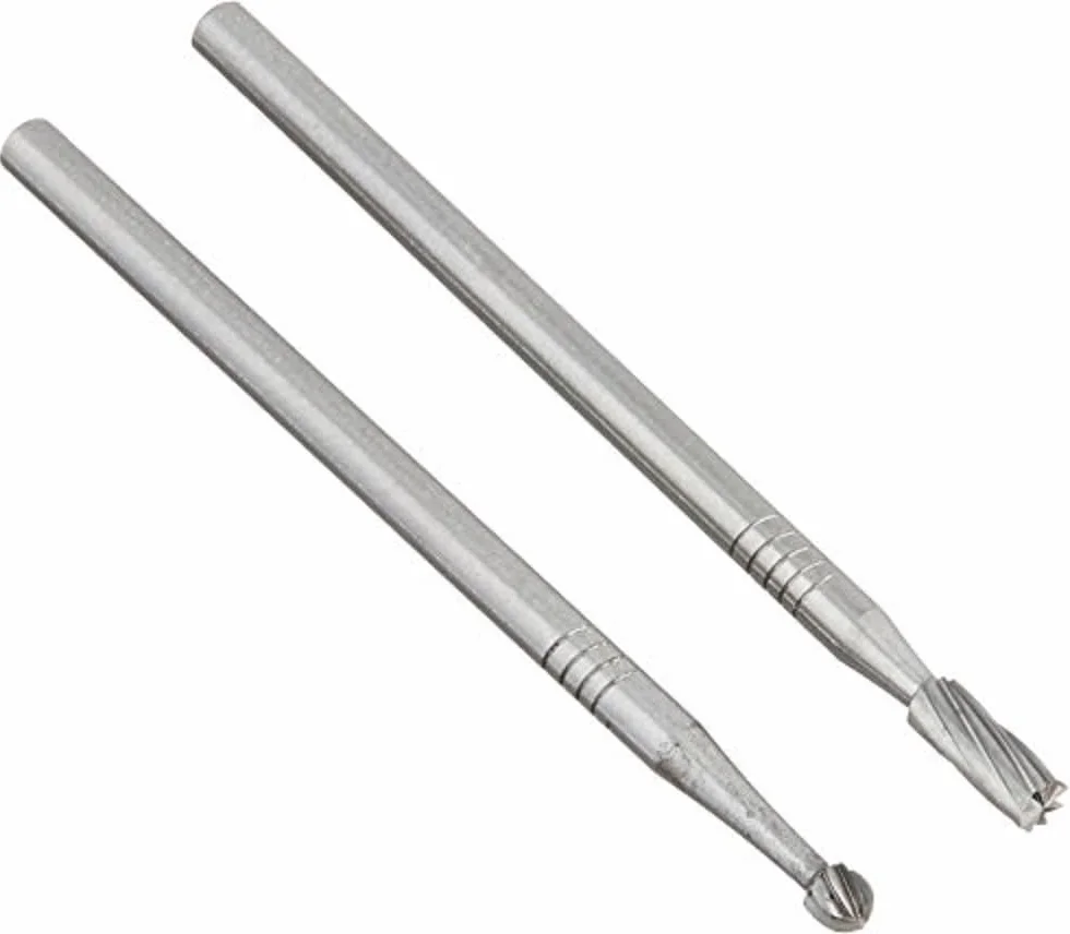 Proxxon 28750 Zestaw frezów z węglika wolframu, 2 szt. (jedna kula, jeden cylinder), srebrny