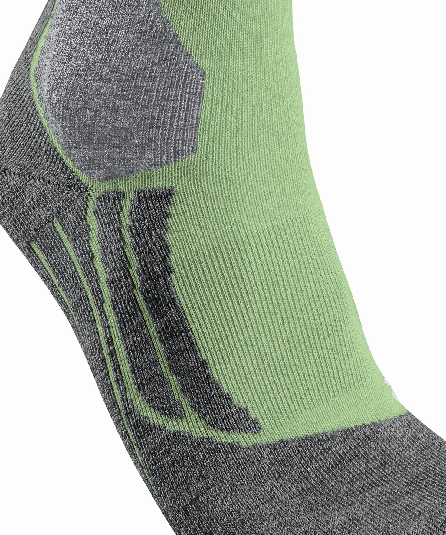 FALKE Kobiety Skarpety narciarskie SK2 Intermediate W Kh Wełna ciepłe grube 1 Para, Zielony Quiet Green 7378, 39-40