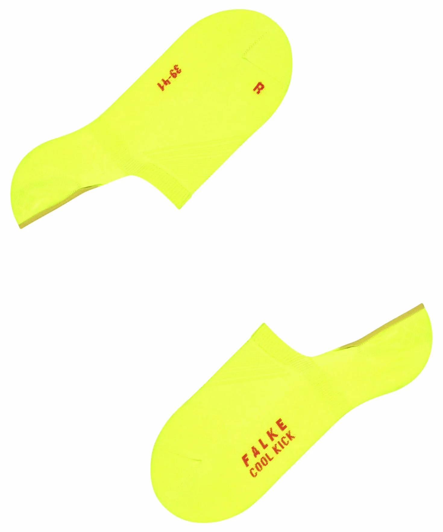 FALKE Uniseks Stopki Cool Kick Invisible U In materiał funkcyjny niewidoczne jednokolorowe 1 Para, Żółty Lightning 1325, 42-43