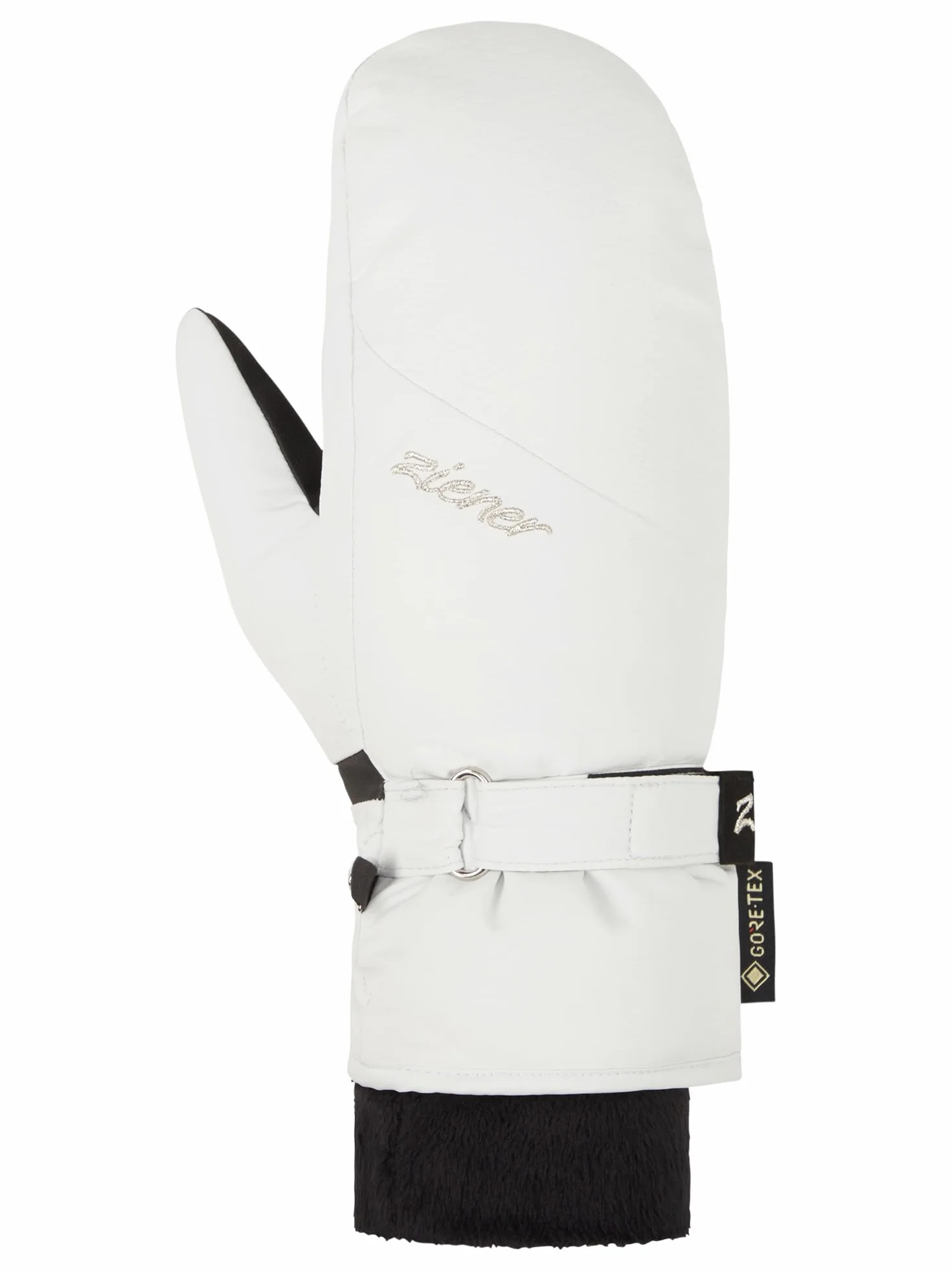 Ziener Damskie rękawiczki narciarskie KLAIRO/sporty zimowe | Gore-Tex, bardzo ciepłe, białe parowanie, 6,5