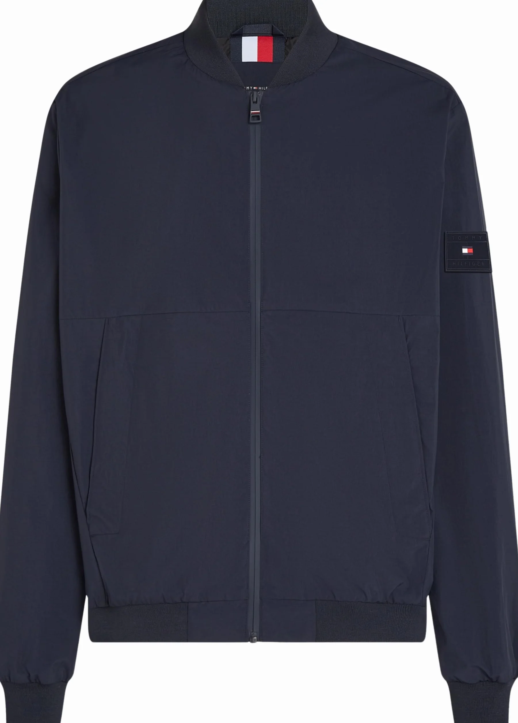 Tommy Hilfiger Męska kurtka bomberka marki BOMBER MW0MW39199, niebieska, L, Niebieski (pustynne niebo), L