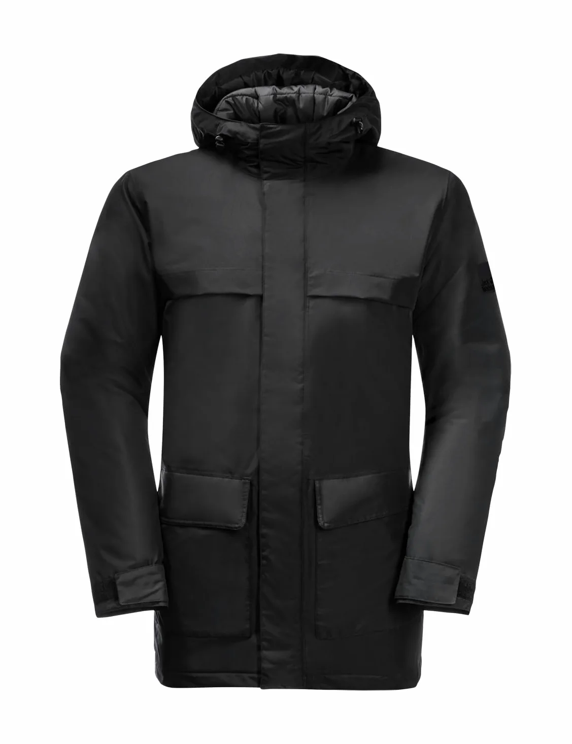 Jack Wolfskin Męska parka obozowa zimowa, ciemnoniebieska, rozmiar S