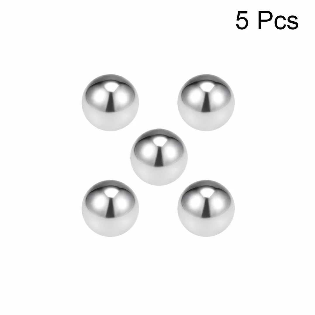 sourcing map Kulki łożyskowe precyzyjne G200 12 mm - 19 mm stal szlachetna 304 12 mm (5 sztuk)