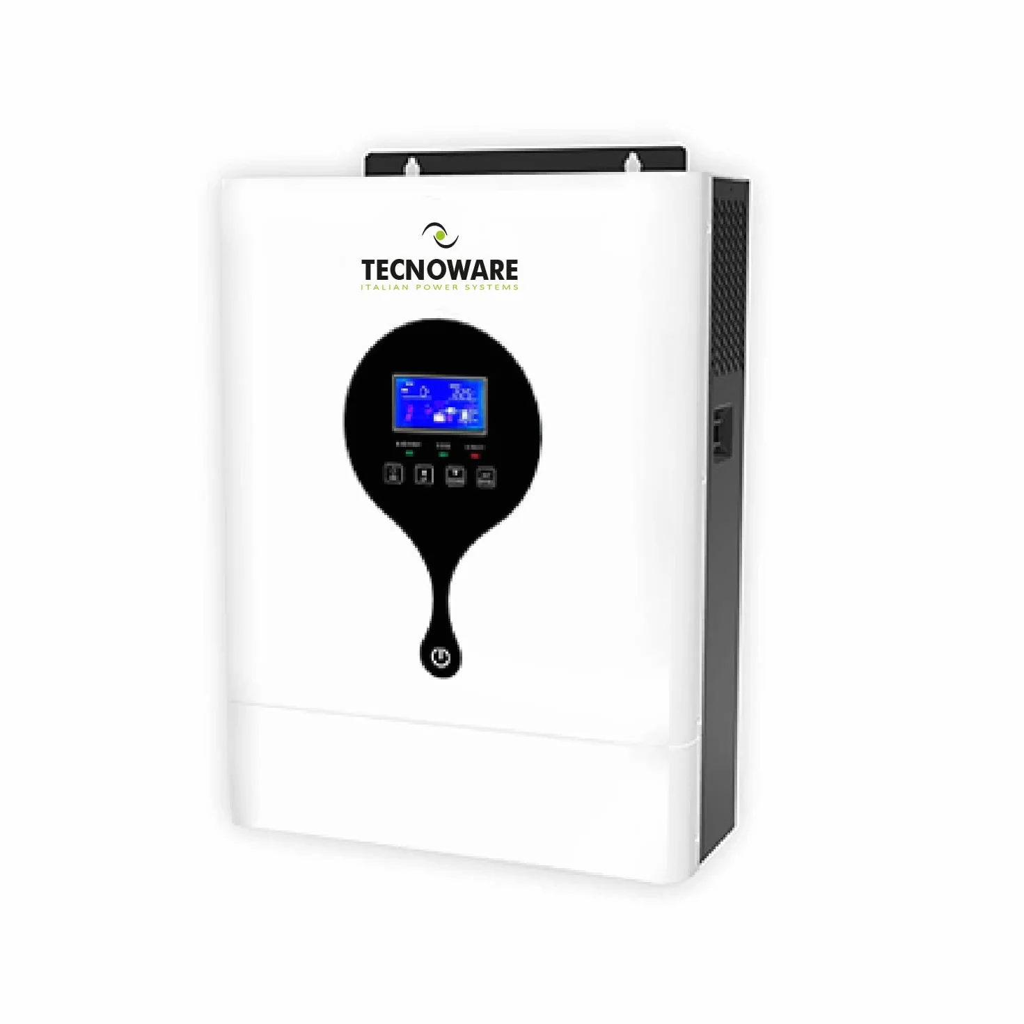 Tecnoware Power Systems Falownik hybrydowy ATA Solar 3500VA, Czysta fala sinusoidalna, MPPT, Fotowoltaika, kompaktowy, Zwiększa autosuficjność energetyczną instalacji z panelami fotowoltaicznymi