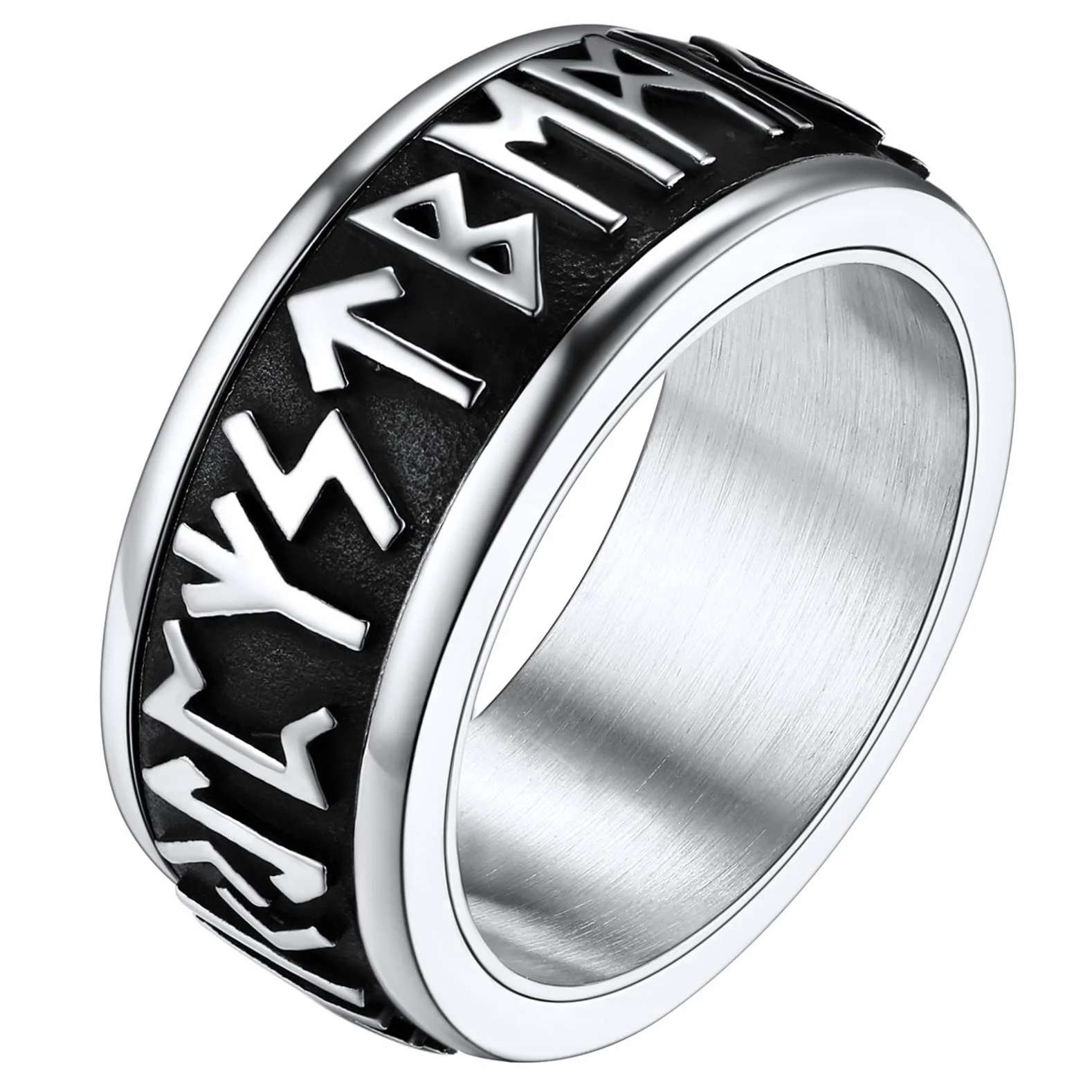 FaithHeart Spersonalizowany męski pierścionek z młotem Thora w kształcie młotka w stylu retro, z celtyckim węzłem Wikingów, pierścionek na palec dla mężczyzn, chłopców i kobiet