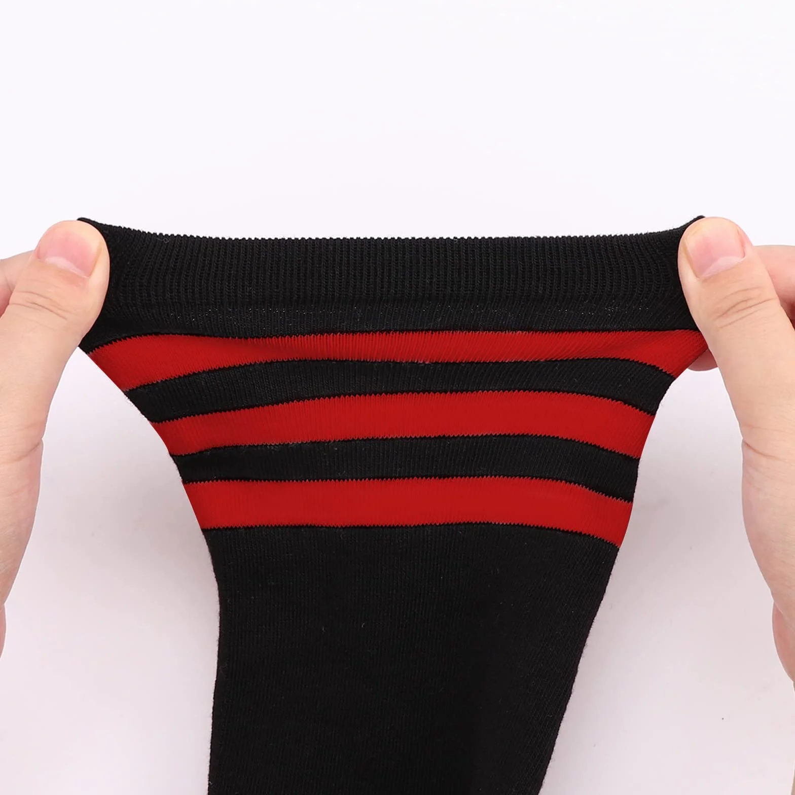 DRESHOW Plus Rozmiar Zakolanówki Akarpetki w Paski Over Knee Długie Buty Pończochy Podkolanówki Getry Dla Kobiet