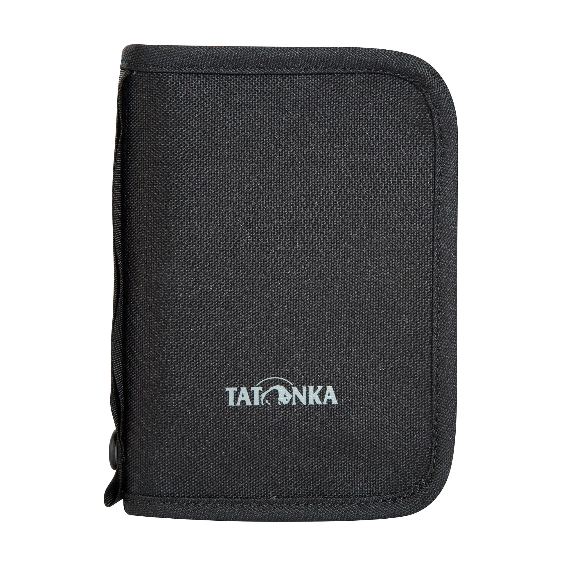 Tatonka Travel Zip M RFID Block - Reisebörse/Reisepasshülle RFID-Blocker - Certyfikat TÜV - Bietet Platz für Reisepass, Kreditkarten und Reisedokumente, Czarny, 17 x 12 x 3 cm, Portfel z blokadą RFID