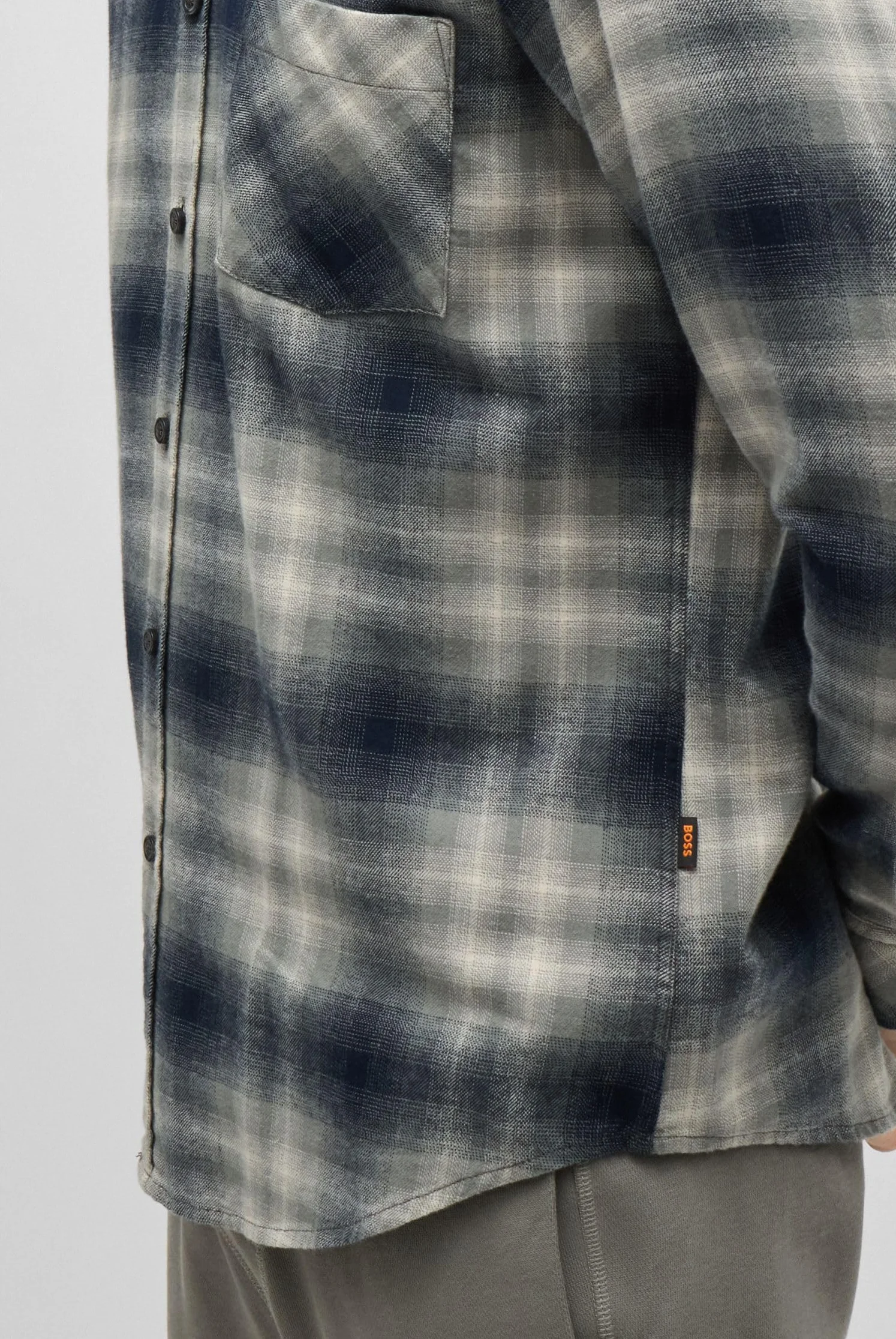 BOSS Męski Rickert_M, Open Grey76, S, Otwarty szary 76, S