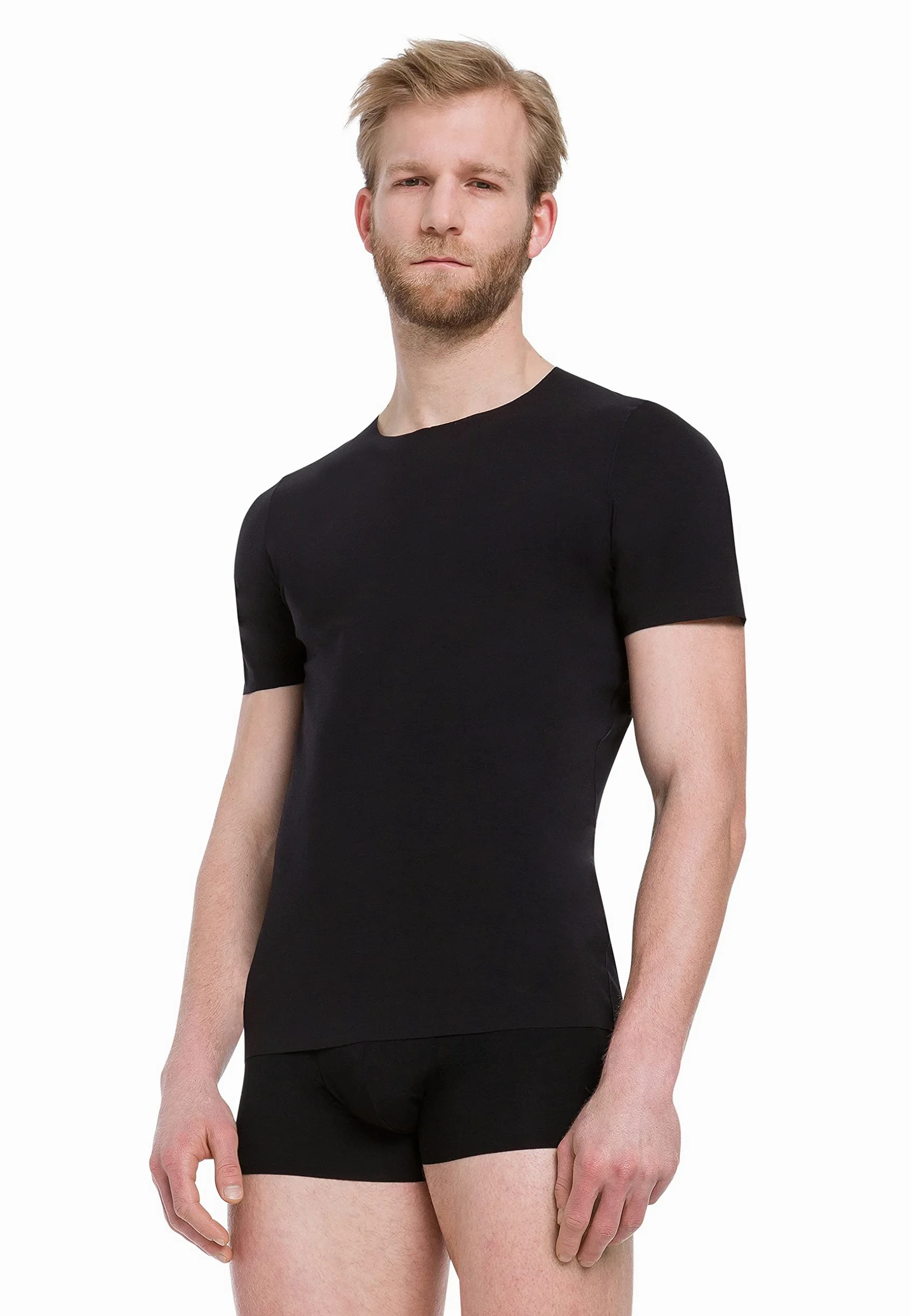 Wolford Męski podkoszulek męski Pure T-Shirt, czarny, M