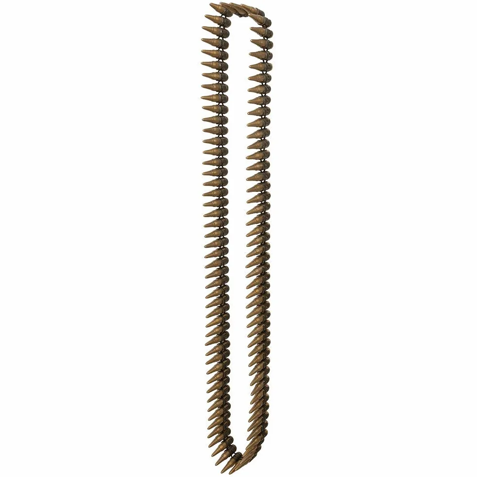 Boland 00635 - Pas na naboje, tworzywo sztuczne, dBugo[ ok. 160 cm, atrappe, imitacja, pas, meksykaDski, gangsterski, kowbojski, wojskowy, |oBnierski, dodatek do kostiumu, karnawaBowy
