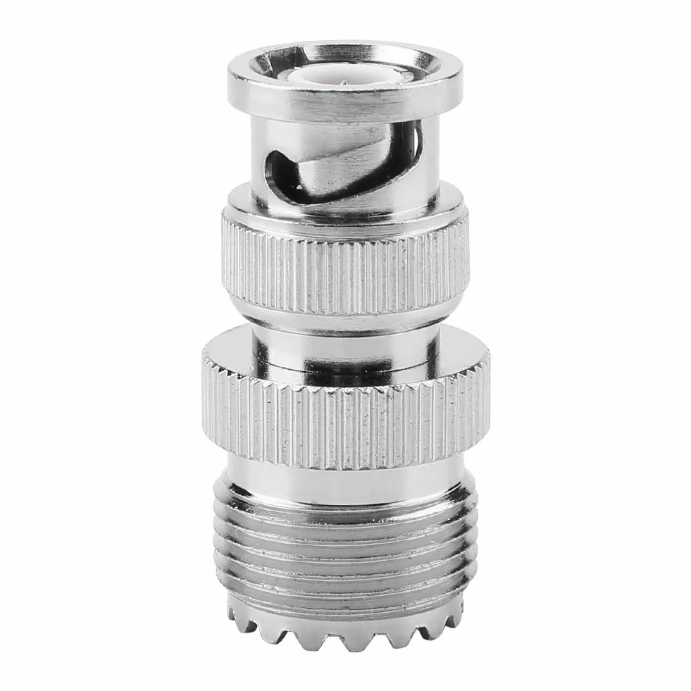 2 szt. Adapter Koncentryczny RF BNC Wtyk Męski na UHF SO239 PL-259 żeńskie Złącze Kabla Typu Jack