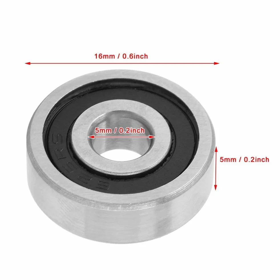 Hilitand Łożyska kulkowe szybkobieżne, 625RS, 20 szt. 16 x 5 x 5 mm