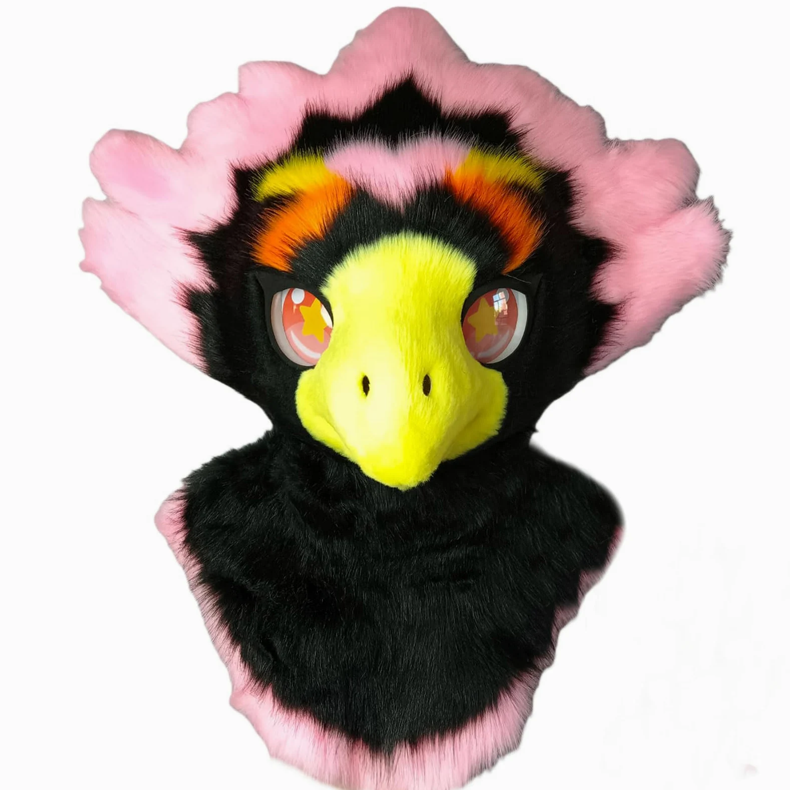Fursuit Furry maska ​​na głowę zwierzęcia, najwyższej jakości miękkie pluszowe futro maska ​​kostiumowa na całą twarz na Halloween karnawał Cosplay do odgrywania ról