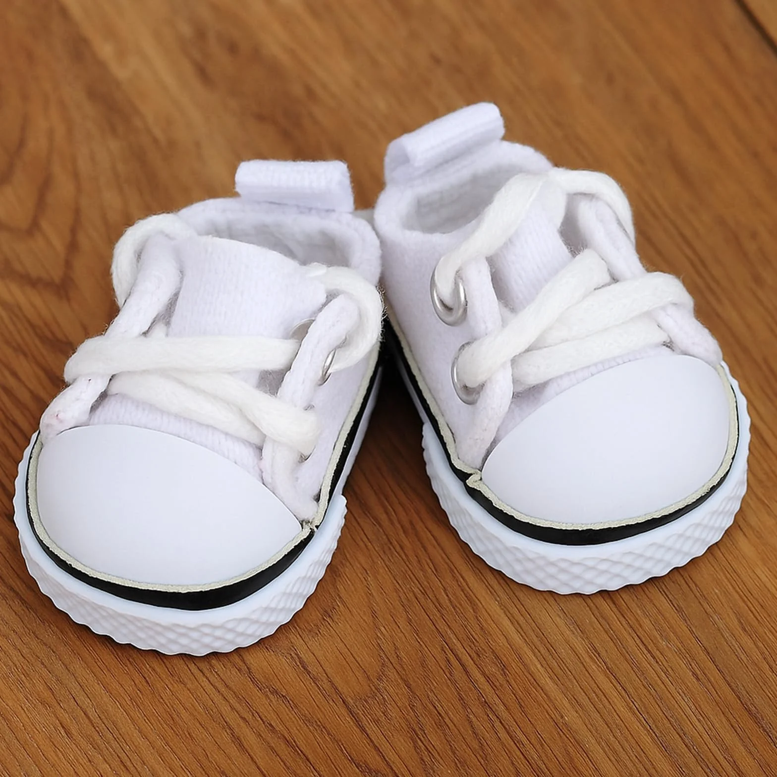 Mikovivi 2 szt. Butów dla Lalek, Śliczne Modne Białe Trampki Śliczne Ubranka Akcesoria do Lalek o Wymiarach 15 cm i 17 cm Strój i Ekspozycja (Lalki nie są Dołączone)