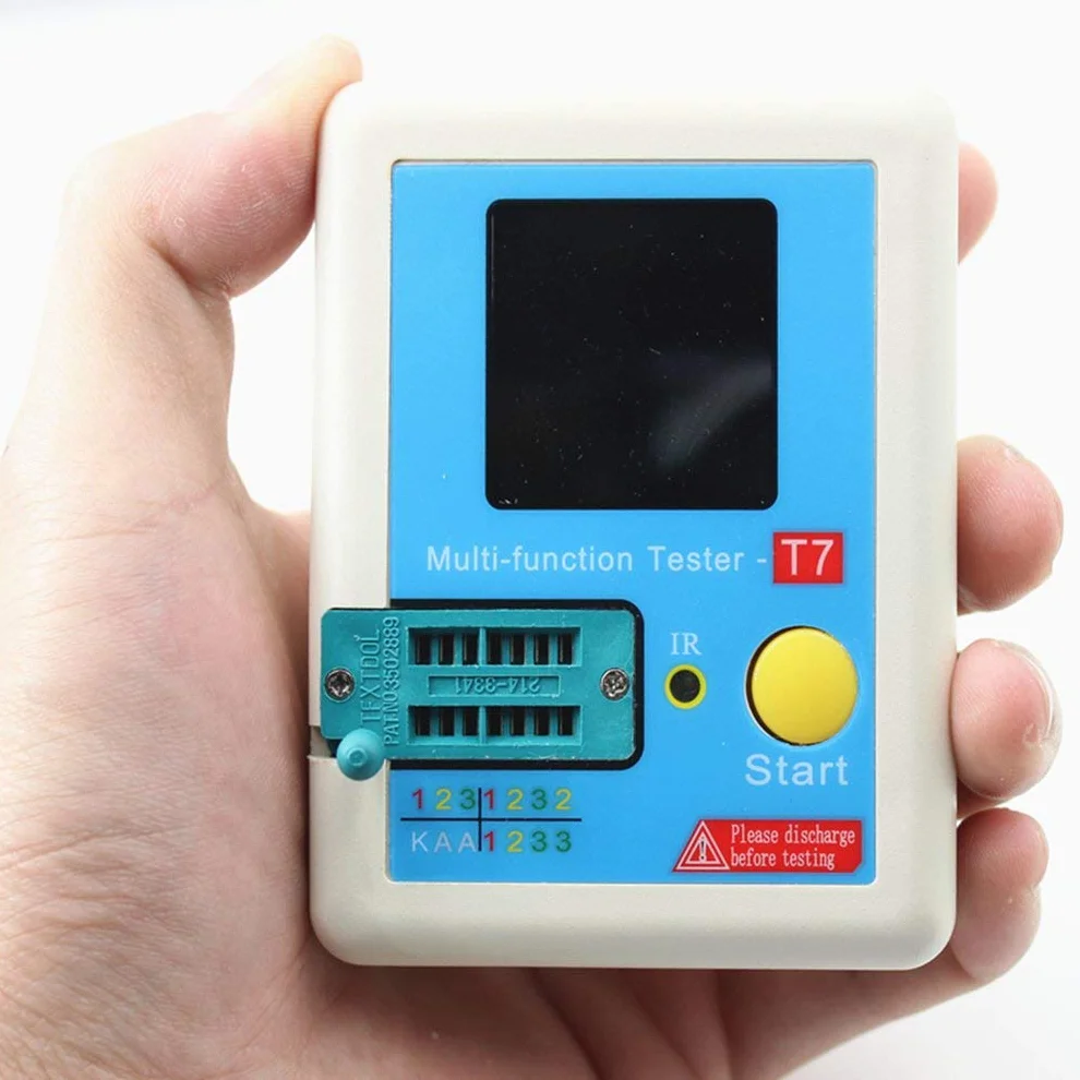 DollaTek Wielofunkcyjny tester tranzystorowy TFT Dioda Trioda Pojemno?? Tester LCR ESR NPN PNP MOSFET IR