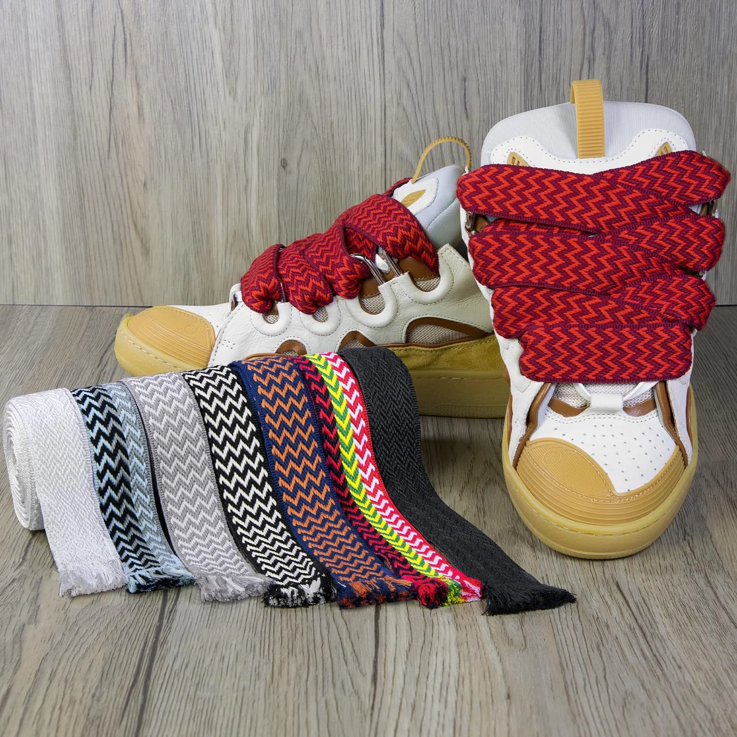 Endoto Sznurówki do Lanvin Curb Butów, Grube Jumbo Sznurowadła Zamiennik Sznurowadeł Zamienne Shoe Laces Replacement Shoelaces