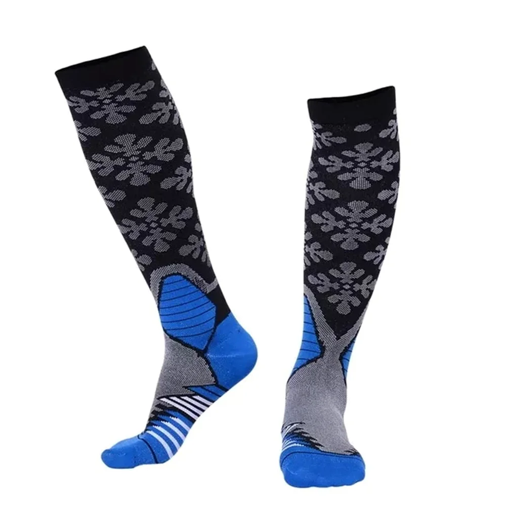 Skarpety 7 kolorów Casual Unisex Miedź Skarpety kompresyjne Kobiety Mężczyźni Kolano Wysokie Stockings Męskie Damskie Miękkie Skarpety Damskie Skarpety Chłopcy (Kolor: Czerwony Rozmiar: Kod S-M)