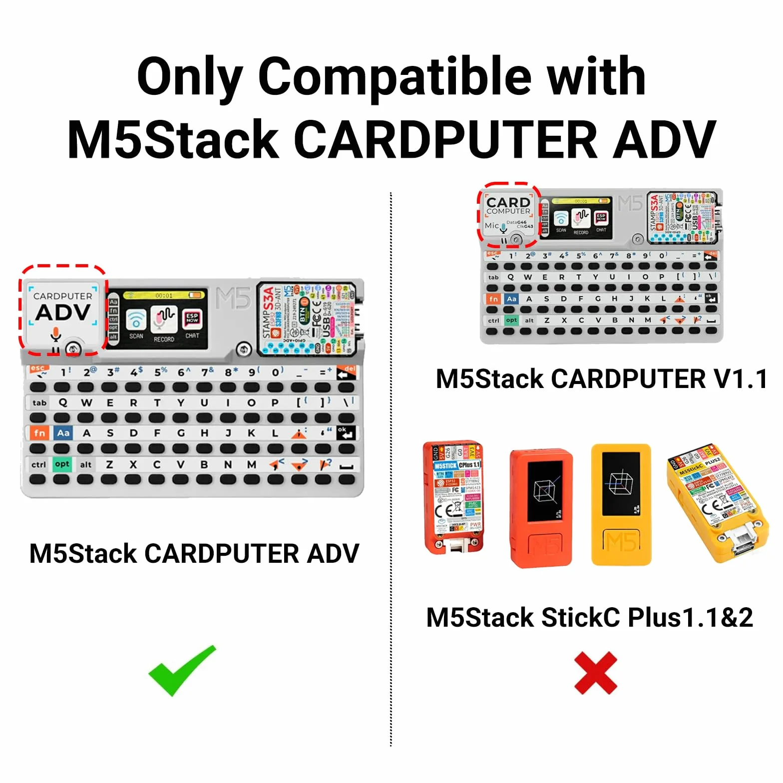 Cardputer ADV Hydra RF 824 Pro Devboard, automatyczne przełączanie 868 MHz CC1101 i 2,4 G NRF24, zoptymalizowana moc i obwód anteny dla zwiększonej stabilności i siły sygnału. Bruce Firmware Ready