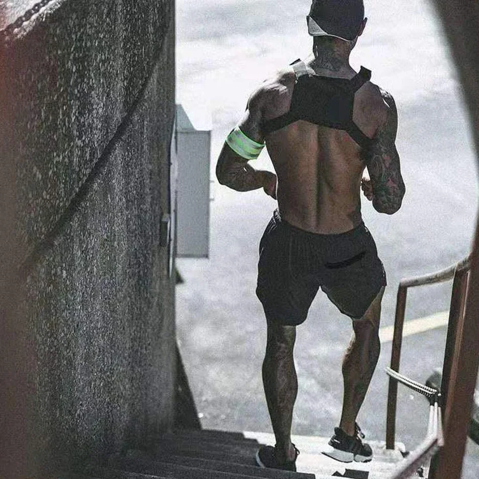 Szorty męskie 2 w 1, krótkie spodenki do biegania, szybkoschnące, sportowe spodenki kompresyjne