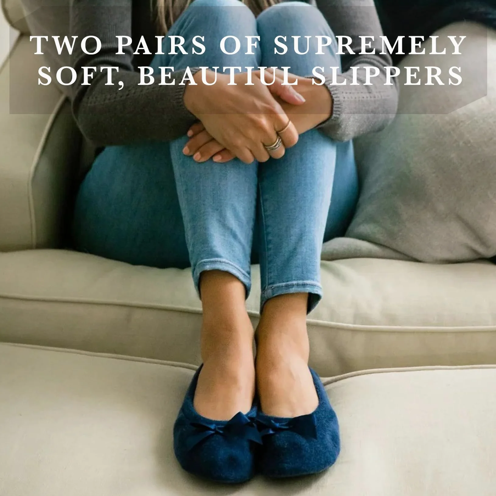 Isotoner Kobiety 2 Pack Ballerina Slipper Quilted And SolidBalerinki