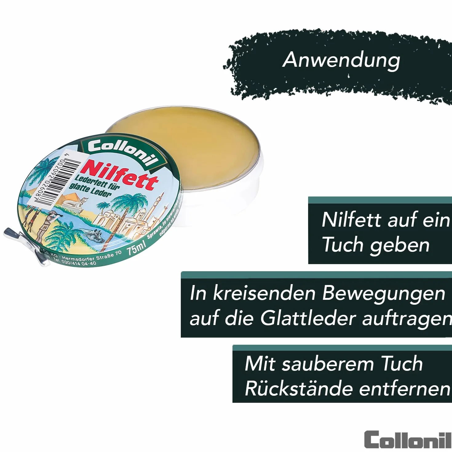 Collonil Nilfett 6083000000 pasta do butów gładka 75 ml