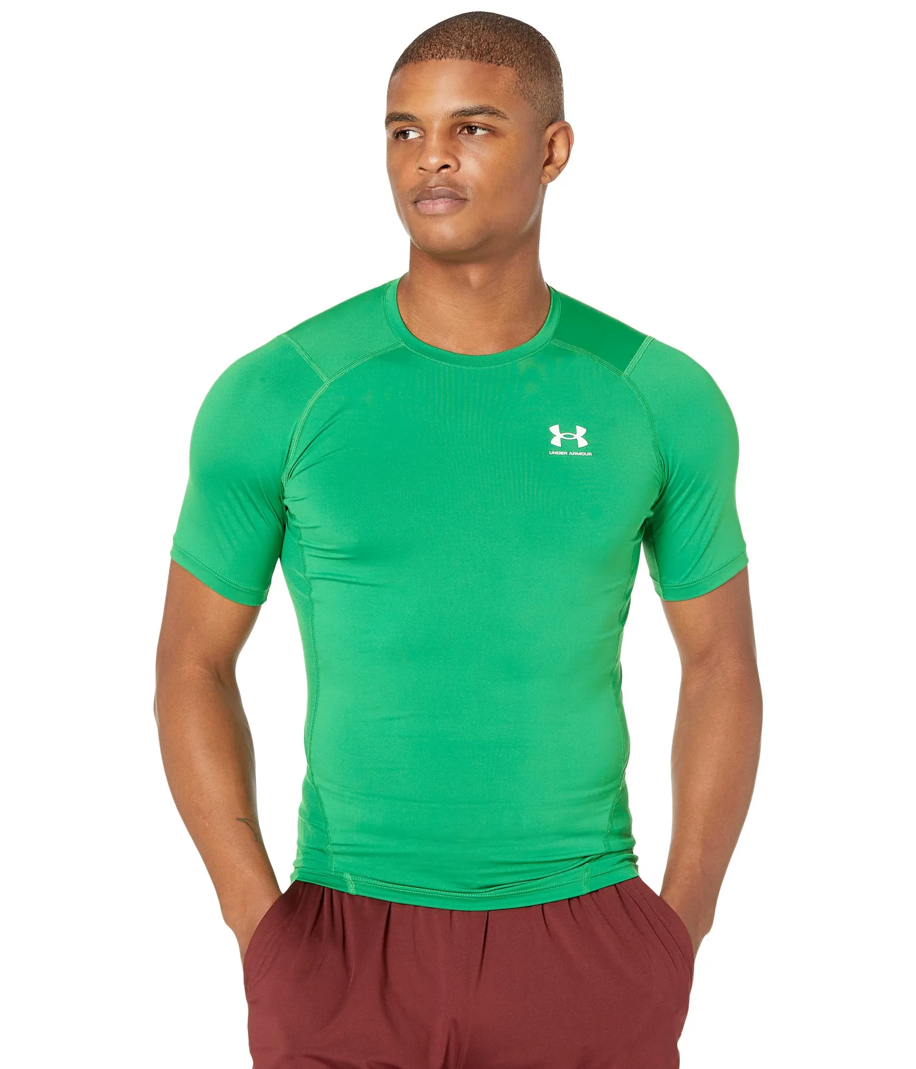 Under Armour Ua Hg Armour Comp Ss Koszulka z krótkim rękawem, męska kompresyjna koszulka męska (zestaw 1 sztuka), M