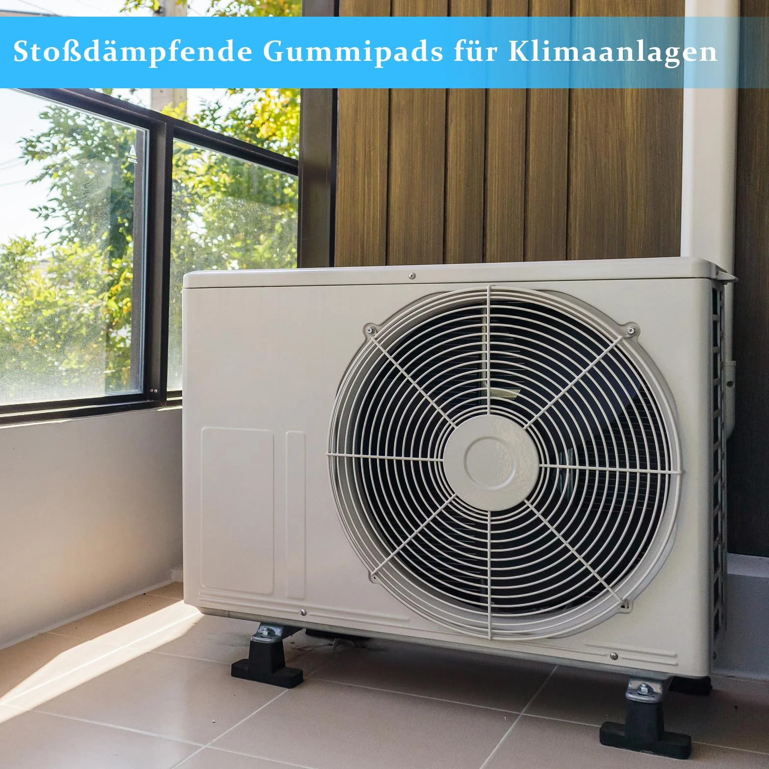 Amortyzator drgań, klimatyzacja, 4 sztuki, 6 cm, konsola podłogowa, klimatyzacja, amortyzatory, montaż podkładek gumowych, łożyska gumowe, tłumiki wibracji do klimatyzacji