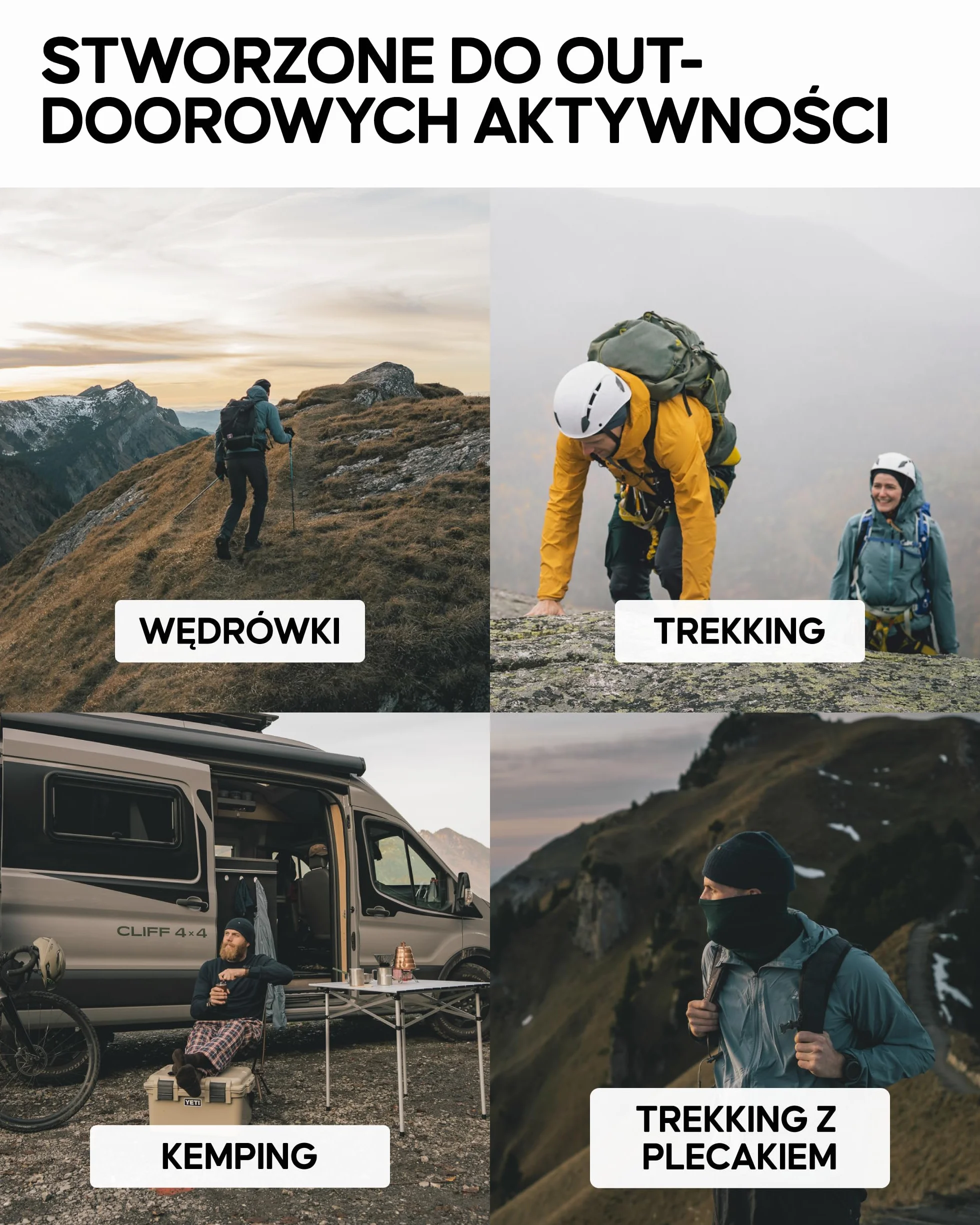 DANISH ENDURANCE Skarpety Trekkingowe Premium, Wełna Merino, Skarpety do Wędrówek, Damskie i Męskie 2-Pak