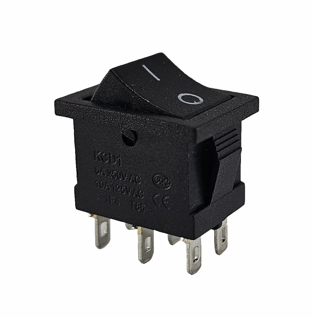 Przełącznik kołyskowy, 6-pin 6 A 250 V AC, 12 V DC 20 A, włącznik/włącznik, przełącznik urządzenia