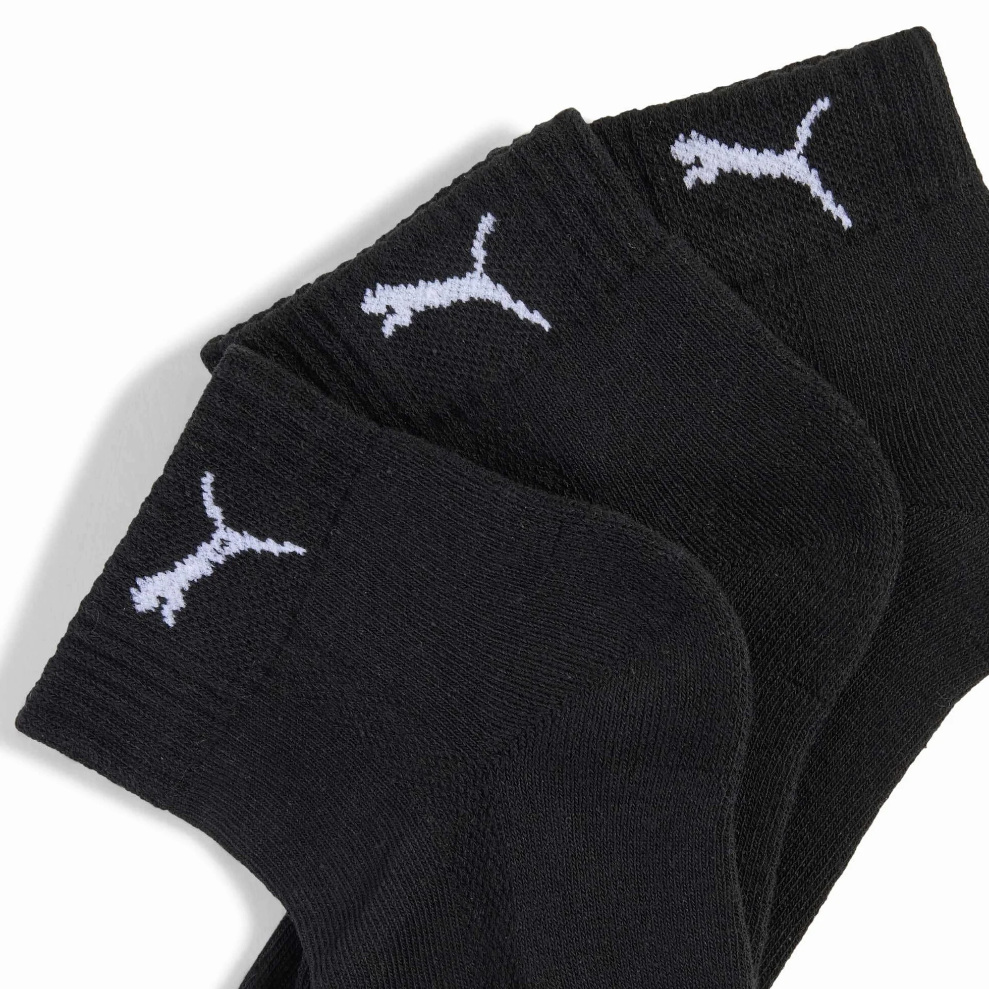 PUMA Unisex Cushioned Quarter 3-pak, czarny, 43/46 EU