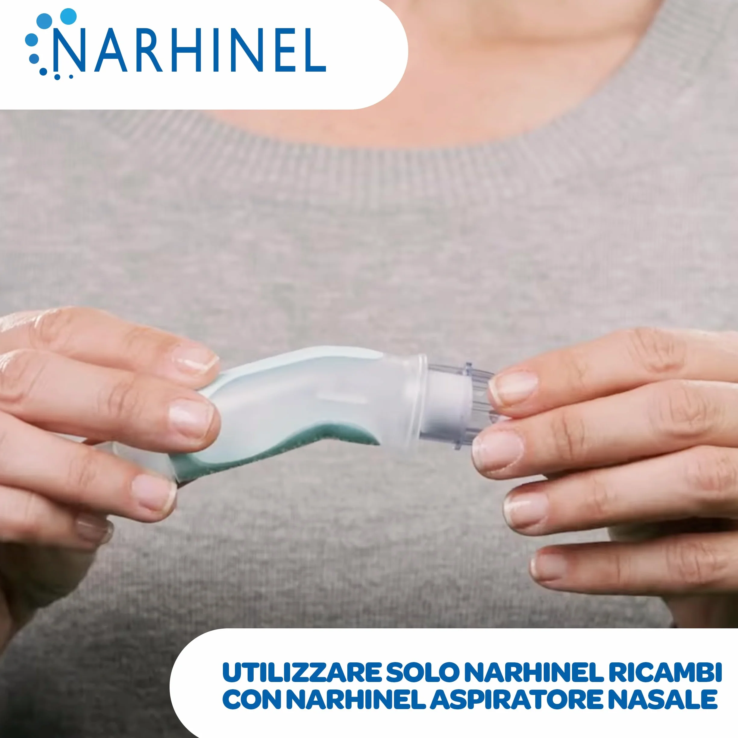 Narhinel MAXI ROZMIAR 60 miękkich części do ssania nosa dla niemowląt i dzieci z chłonnym filtrem higienicznym do zatrzymywania śluzu, opakowanie 60 jednorazowych części