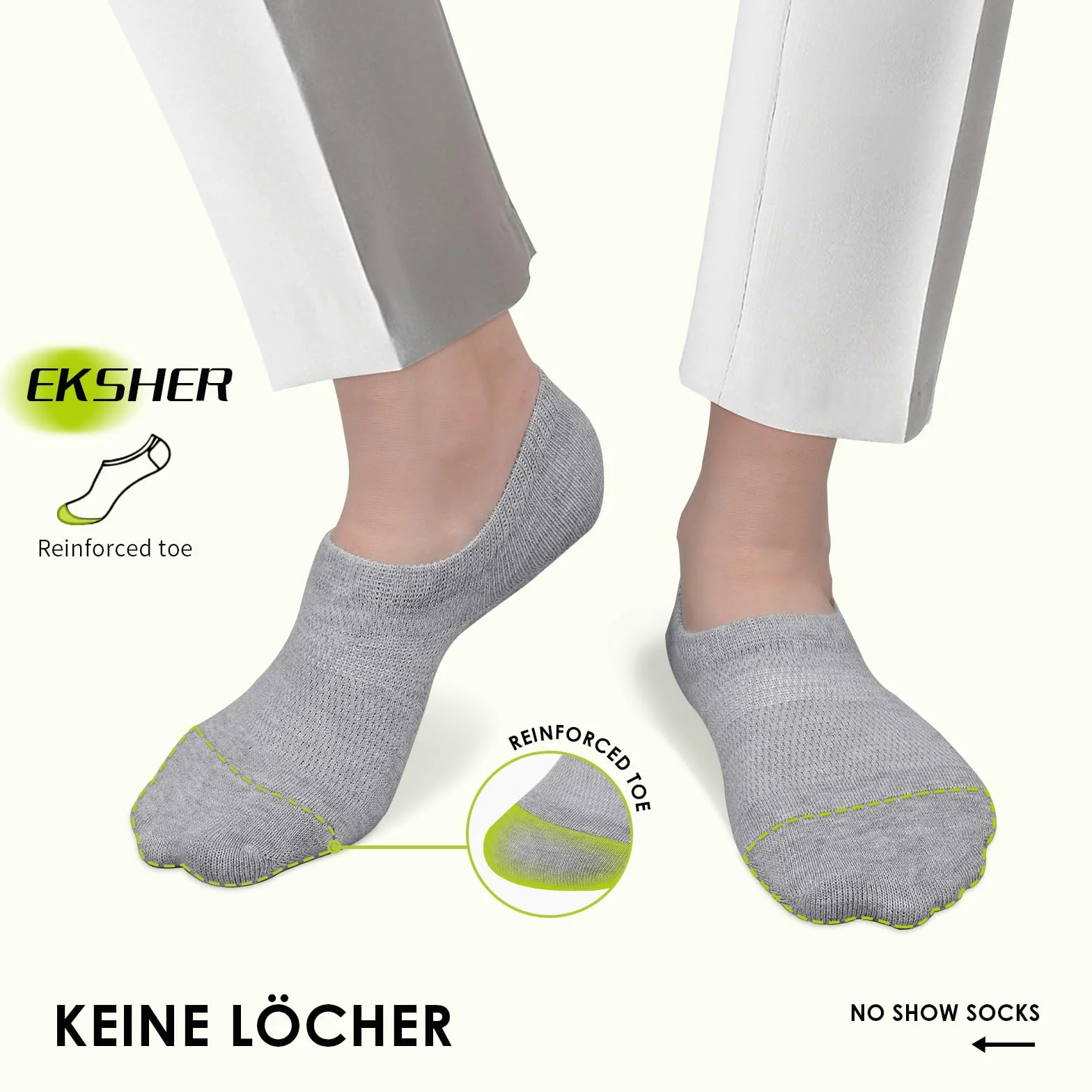 10 par skarpet typu sneaker, niewidoczne, dla kobiet i mężczyzn, krótkie, bawełniane, antypoślizgowe, oddychające