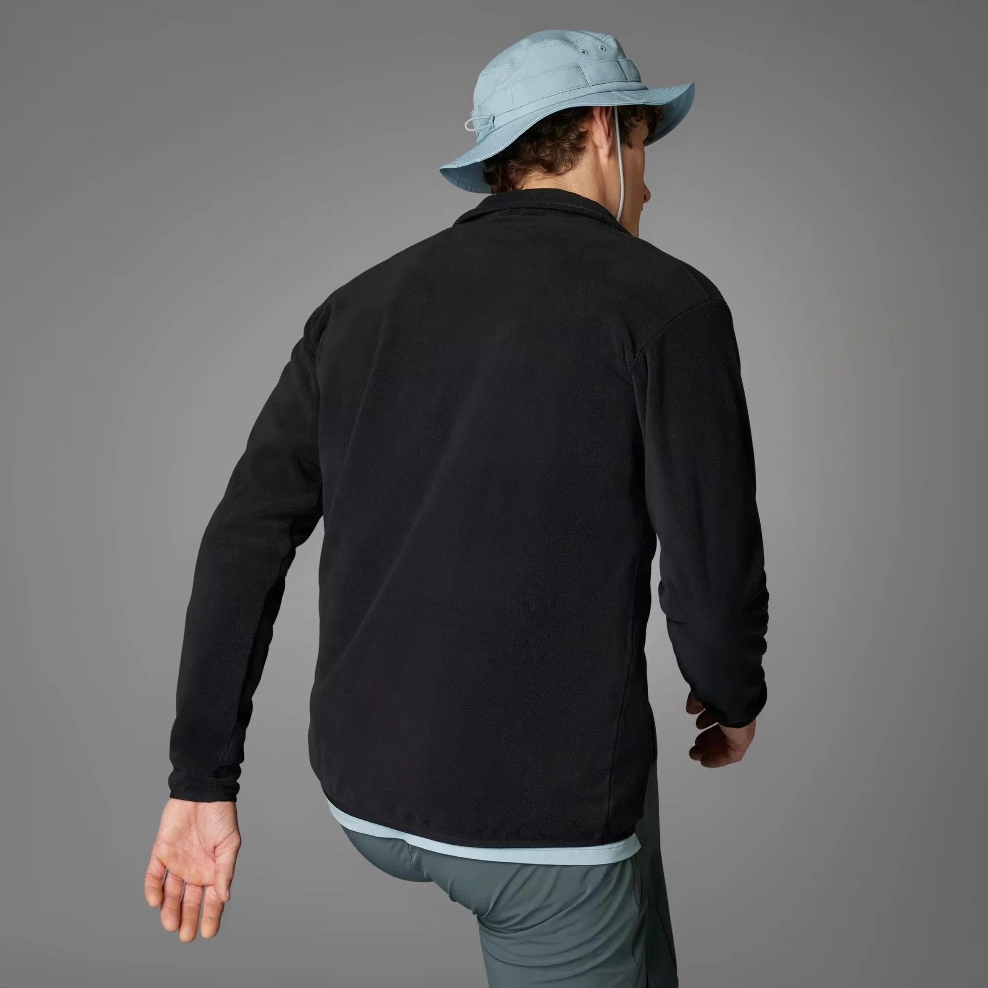 adidas Mężczyźni Terrex Multi Essentials Half Zip Fleece Jacket, black, M