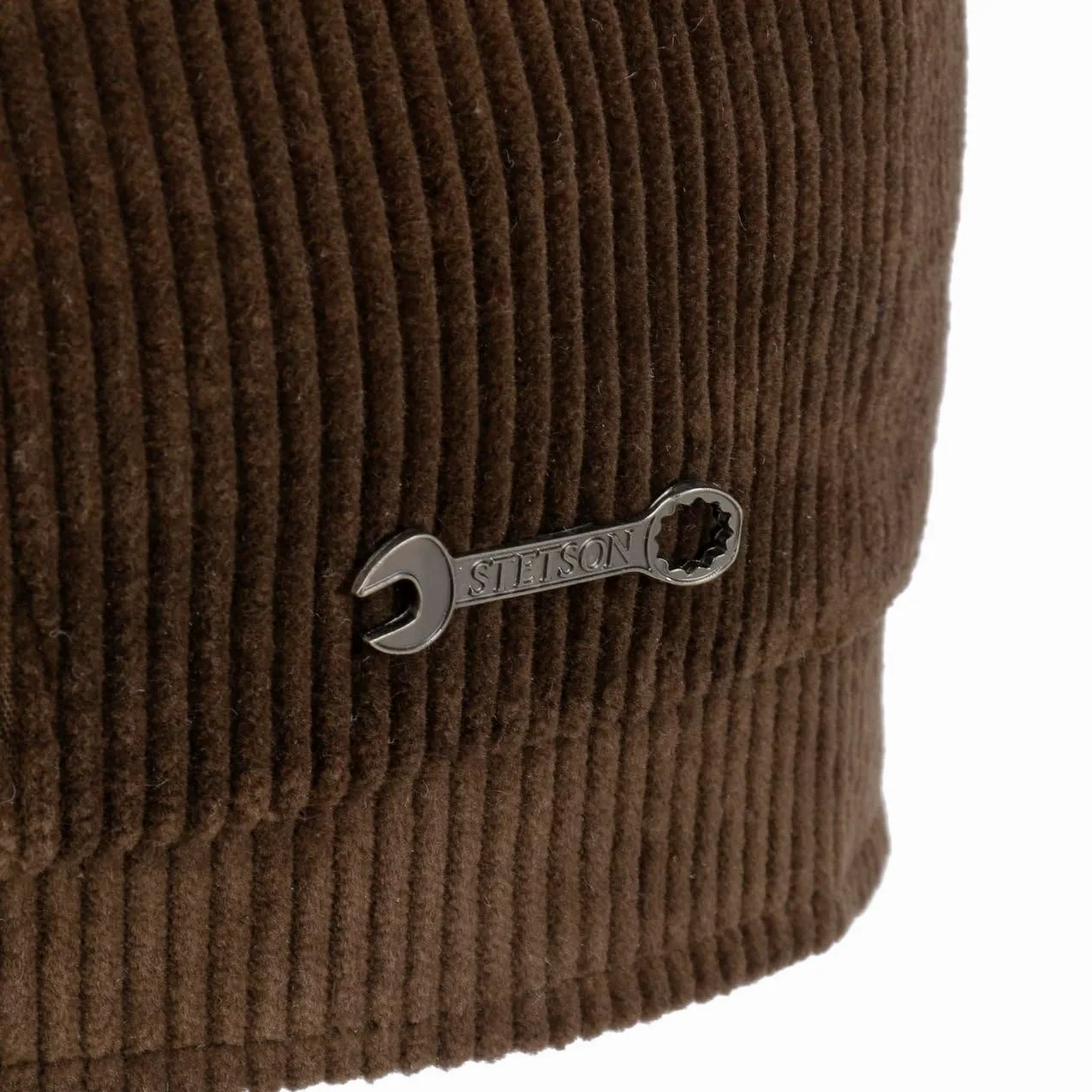 Stetson 8-panelowa czapka z daszkiem Carson Cord płaska czapka z daszkiem, wyprodukowana w UE, z daszkiem na jesień, zimę, jesień, zimę