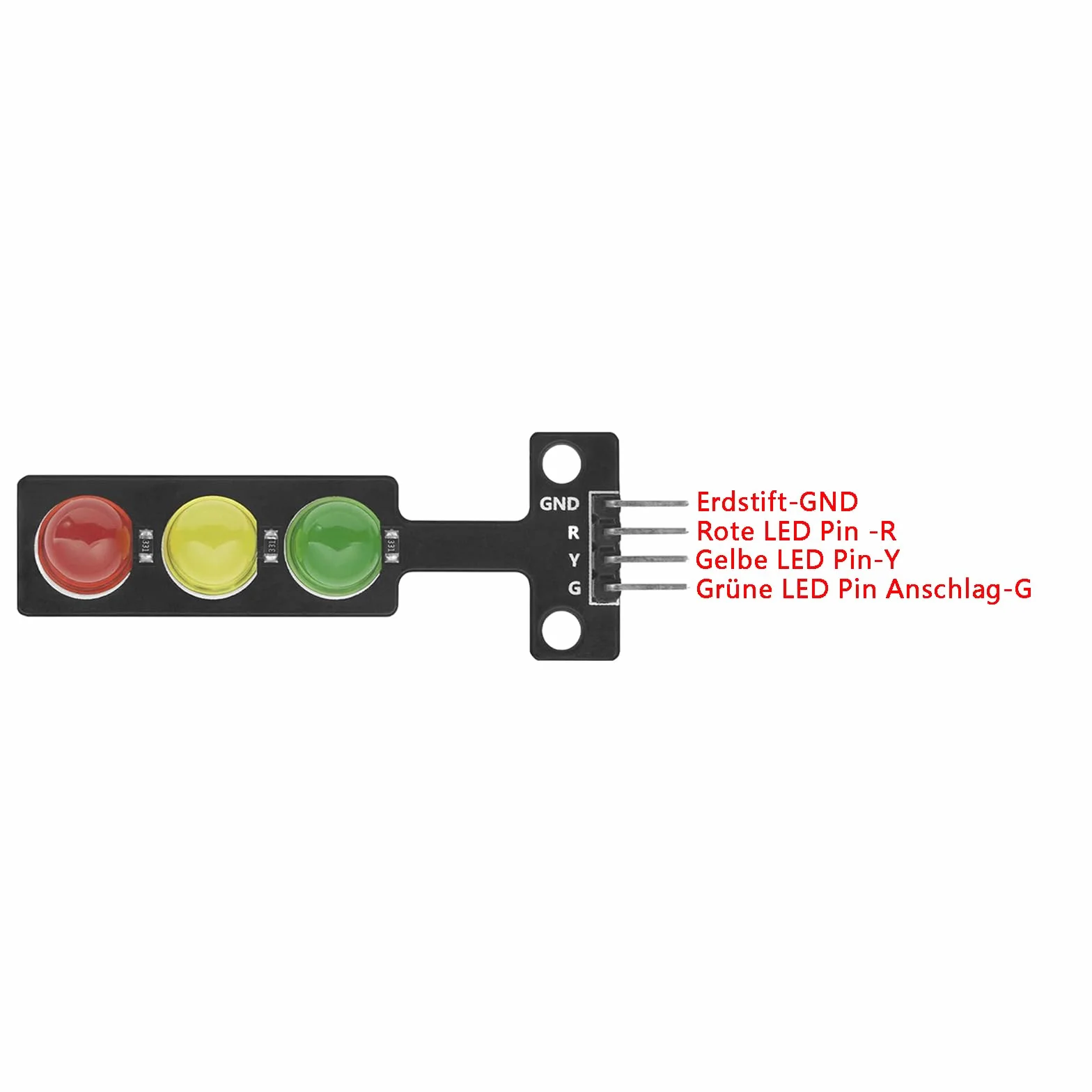 8 modułów świetlnych LED, 3,3-5 V, 8 mm, kreatywny zestaw "zrób to sam", mini sygnalizator świetlny, kompatybilny z Arduino