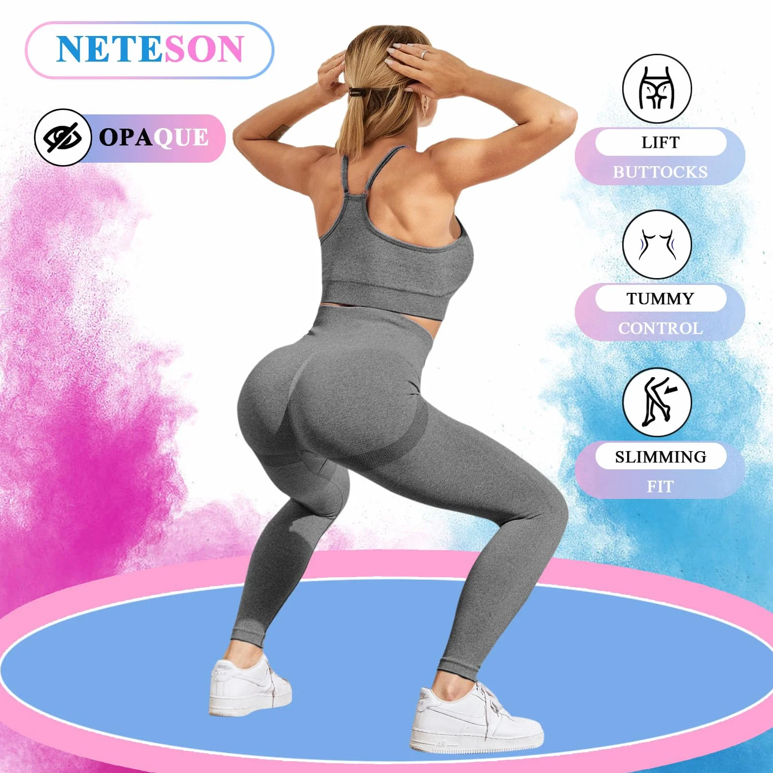 Damskie legginsy sportowe push-up wysokim stanem spodnie siłownię treningowe kontrola brzucha matowe jogi fitness pilates
