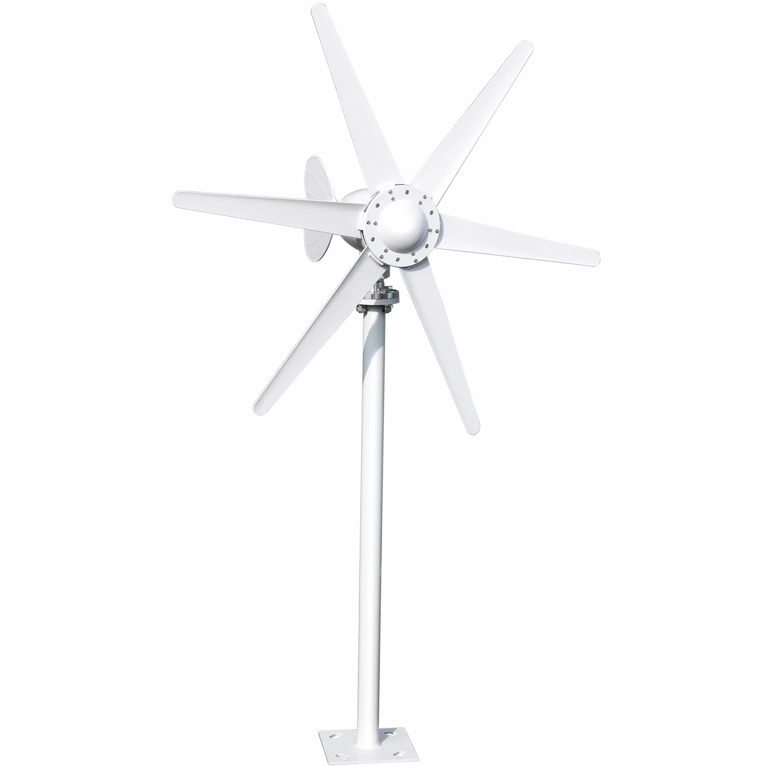 Zestaw generatora turbiny wiatrowej (800 W, 12/24 V, 6 ostrzy, elektromagnetyczne wyposażenie generatora elektromagnetycznego do tarasu, statku morskiego, kampera, kabiny, boa