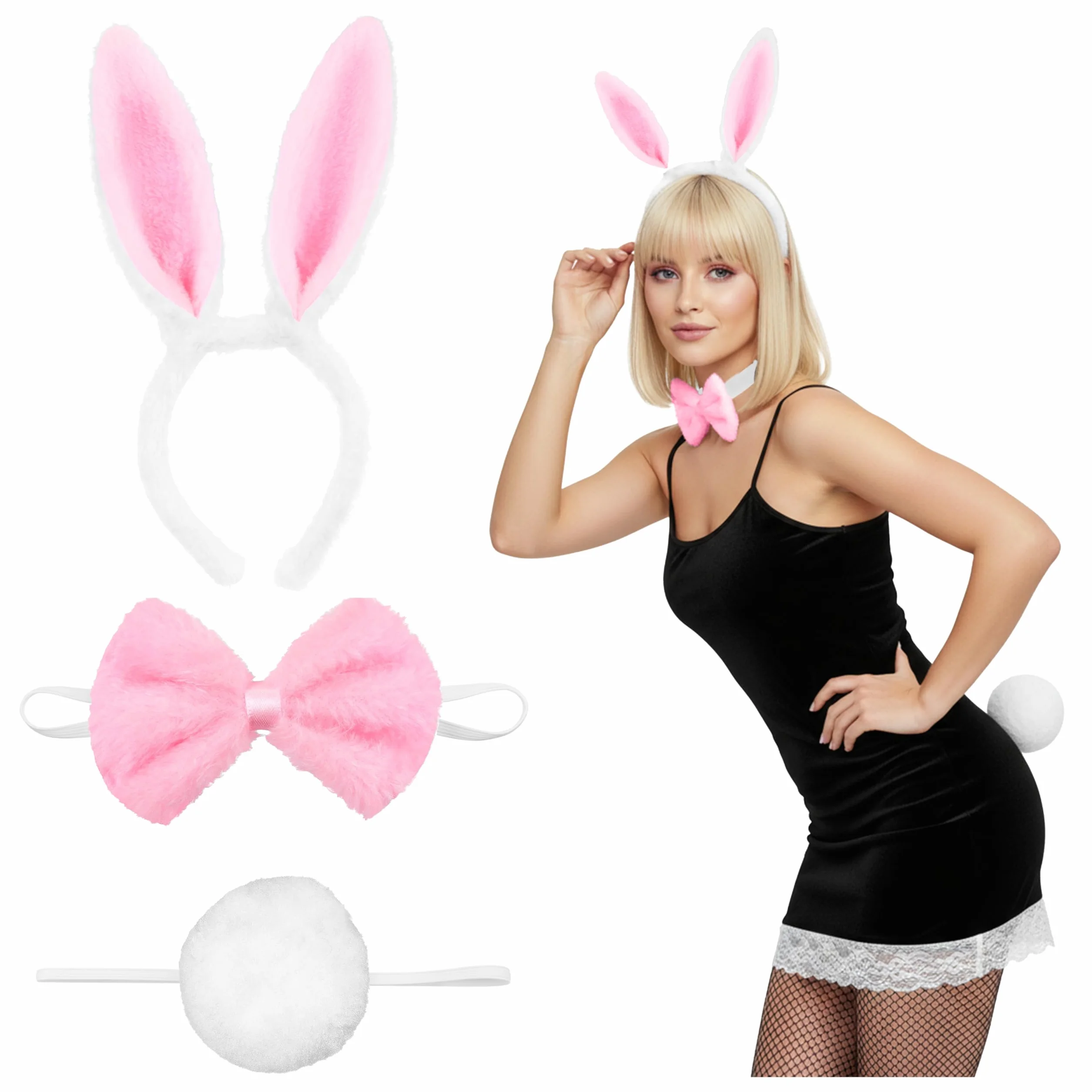 Balinco Seksowny kostium królika damski cosplay na Halloween karnawał