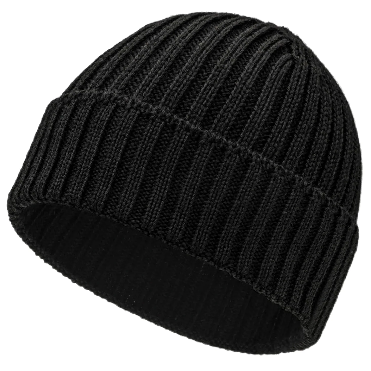 HANSA-FARM | Miękka czapka damska i męska z alpaki ze 100% wełny alpaki w 14 kolorach – wysokiej jakości zimowa czapka z dzianiny / czapka wełniana beanie, Czarny - NFA15, Rozmiar uniwersalny
