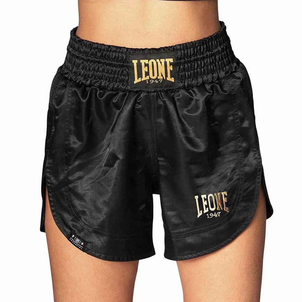 LEONE 1947 Kick-Thai szorty dla kobiet, czarne, czarny, l