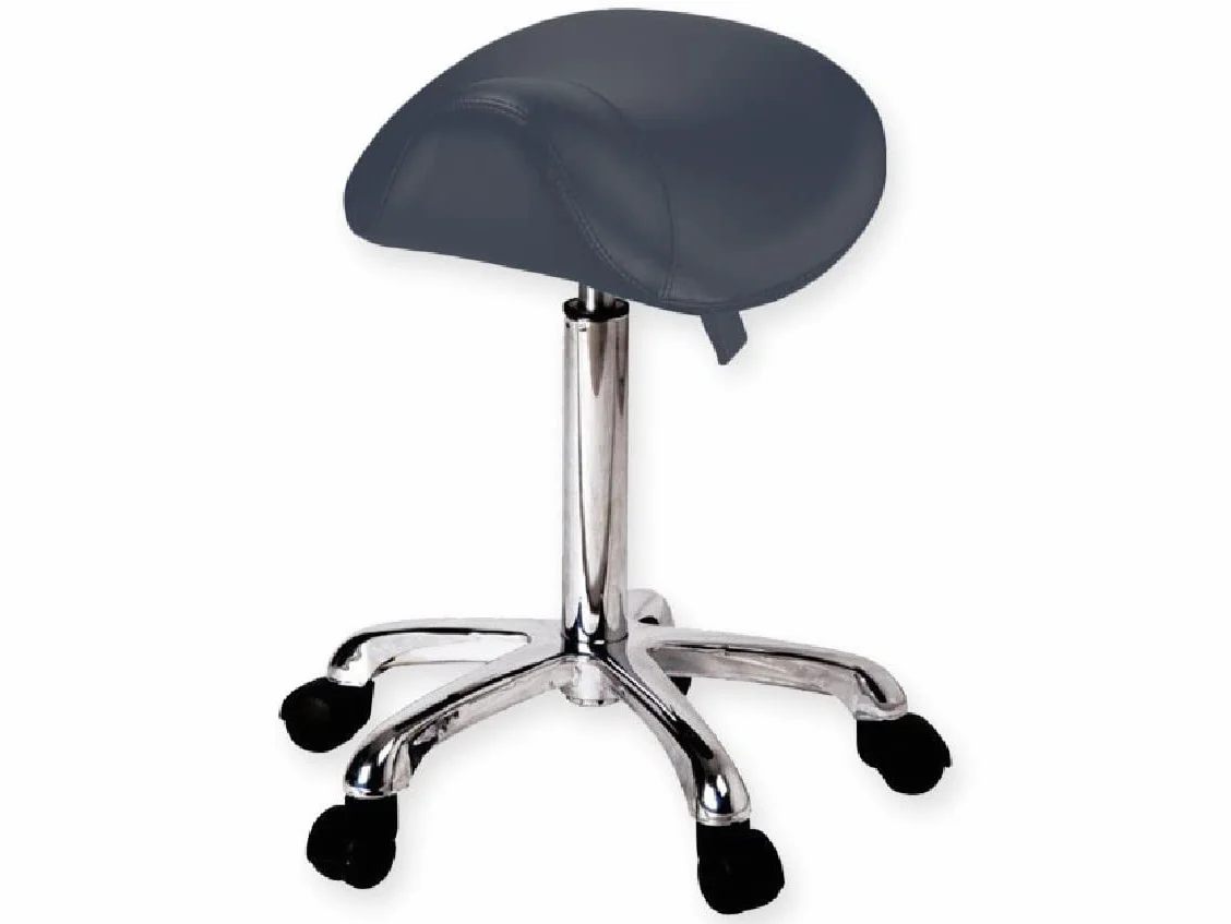 Gima ergonomiczny taboret, do badań lekarza, dentysty, podologa, kosmetyczka itp, Czarny