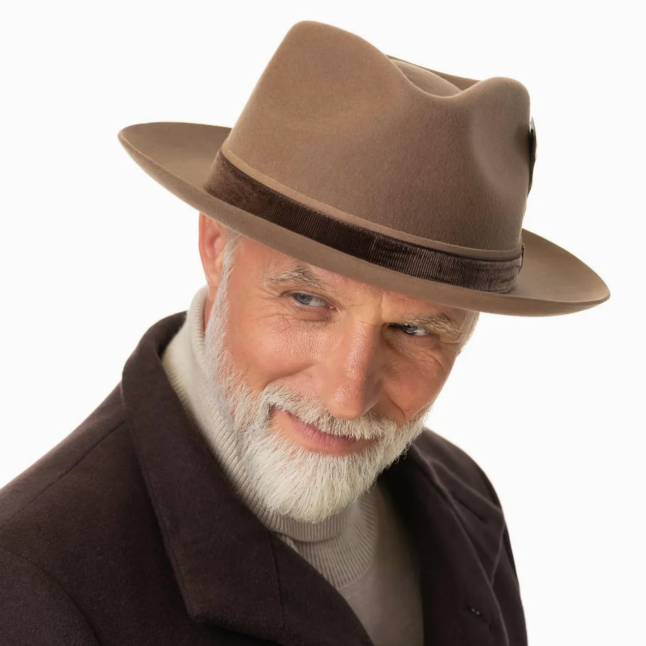 STETSON Pinehurst kapelusz fedora Bogart z filcu welnianego Asahi Guard Meski Jesien Zima