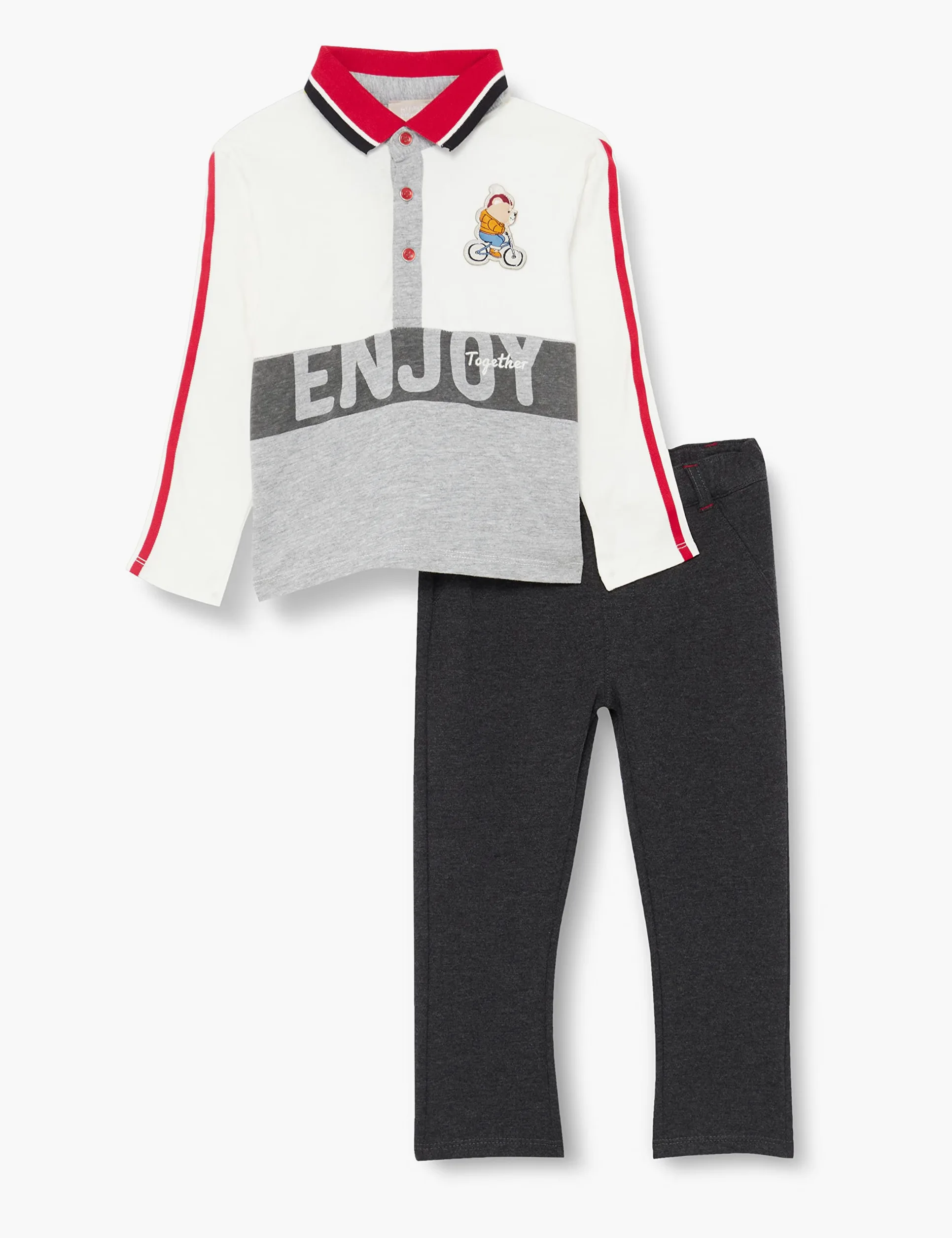 Chicco Koszulka z krótkim Niemowlęta - chłopcy 2 Polo + długie spodnie (2 w zestawie)