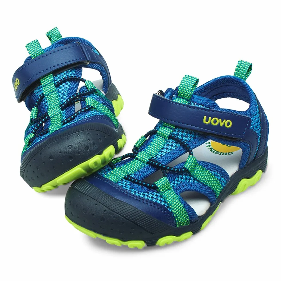 UOVO Sandały chłopięce do trekkingu, wędrówek, dla dzieci, buty letnie, outdoorowe, z zamkniętymi palcami, sportowe sandały 25-35