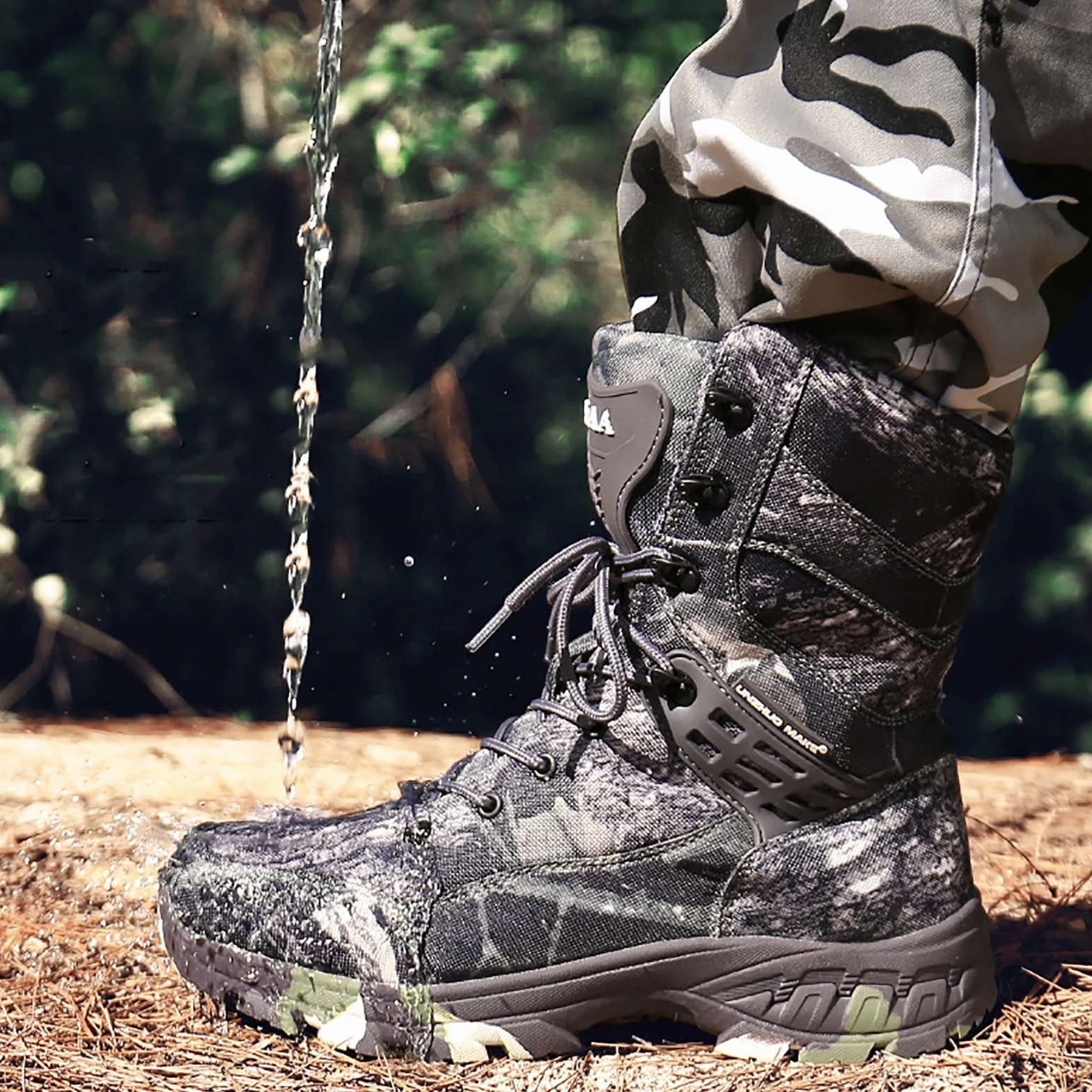 Taktyczne buty wojskowe wodoodporne antypoślizgowe kamuflaż lekkie do pustyni