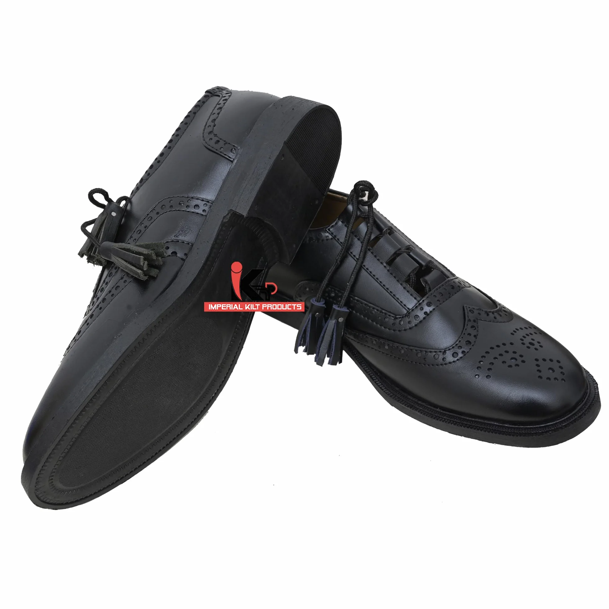 Męskie skórzane półbuty Ghillie, szkockie półbuty lub kilt, eleganckie, formalne, wygodne dopasowanie, sznurowane buty ślubne