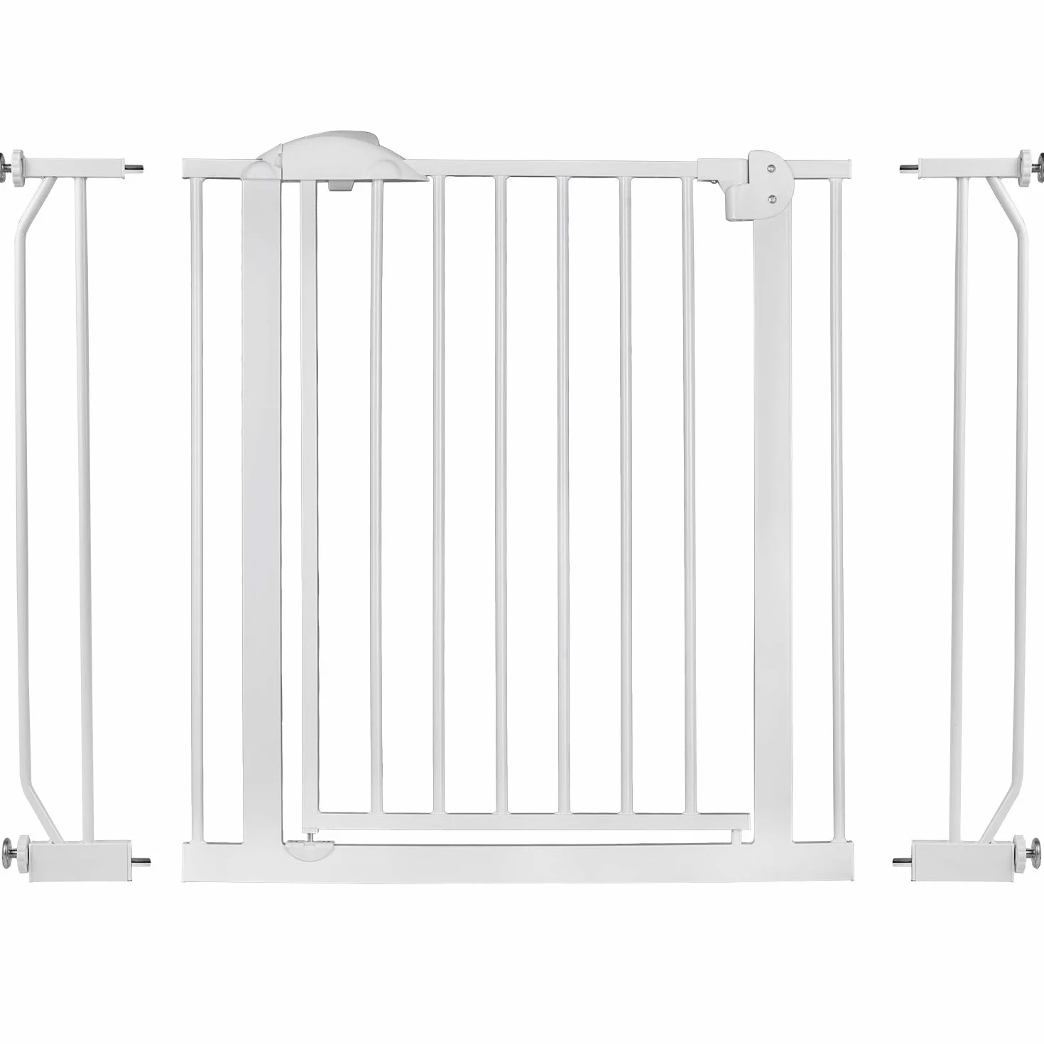 Nukido barierka bramka zabezpieczająca rozporowa ochronna na schody i drzwi metalowa 75-105 cm biała
