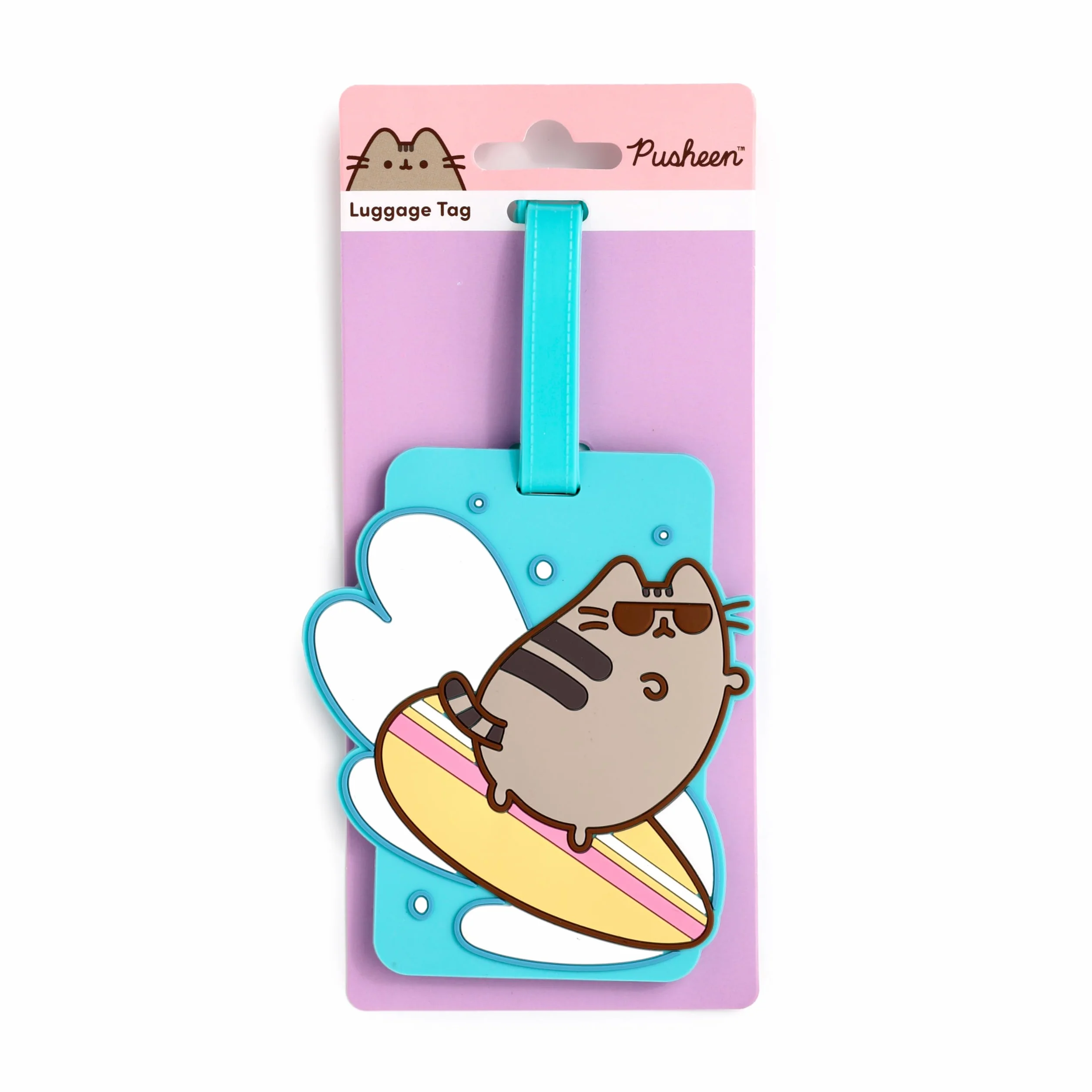 Puckator Pusheen The Cat Letnia surferka PVC etykieta do bagażu