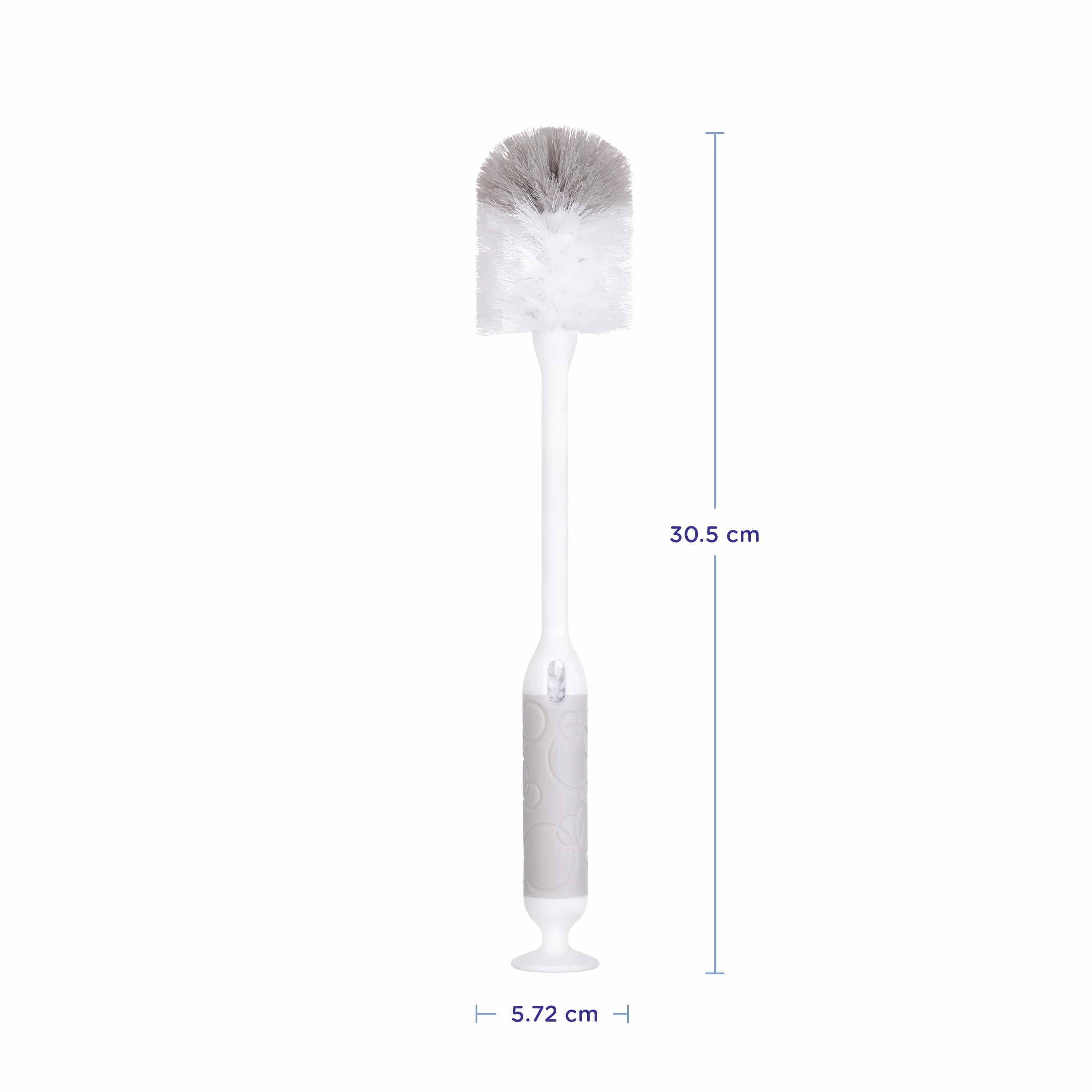 Ubbi Baby Bottle Brush Set Brush Bottle Brush and Sutki, Baby Cleaning Essentials, szary