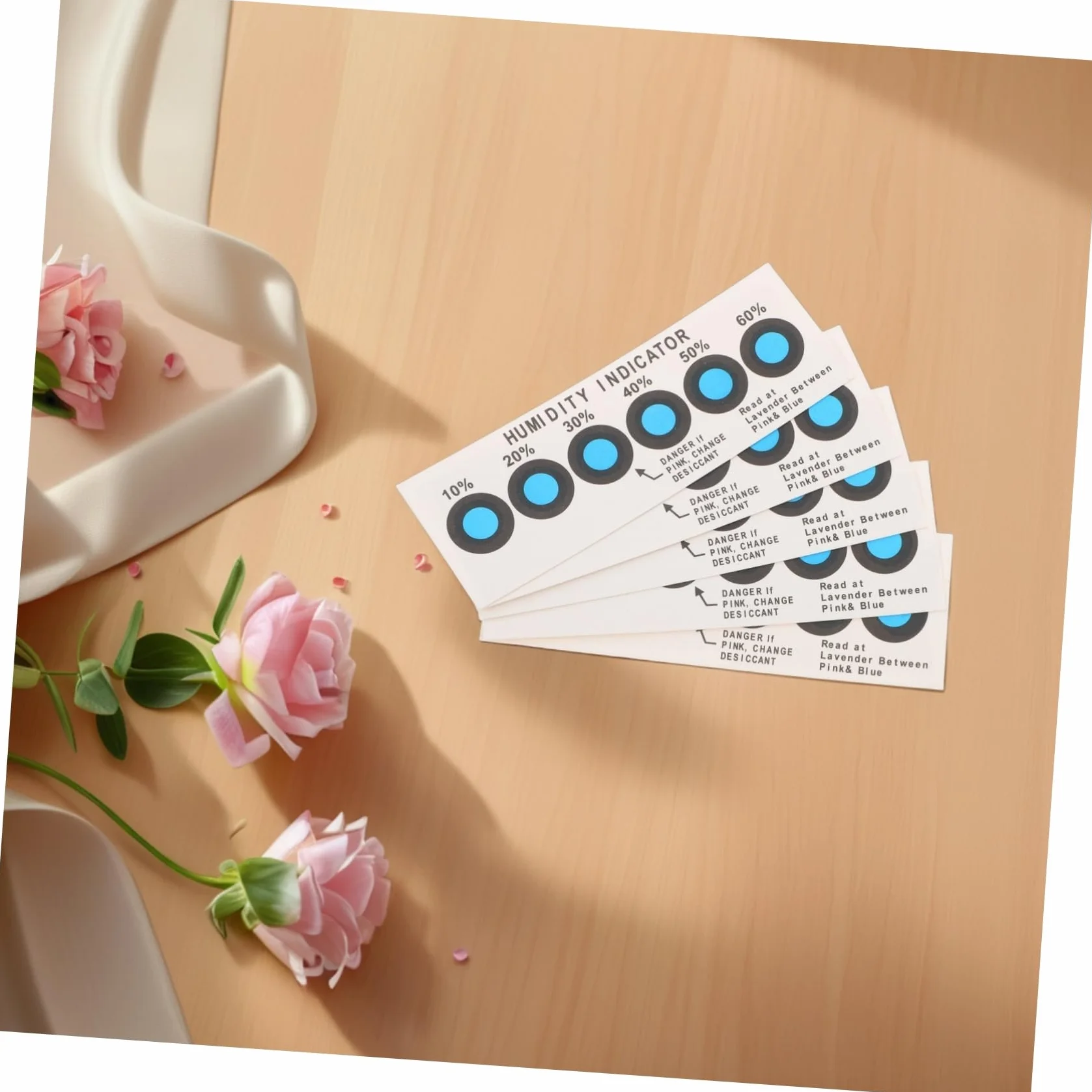 PartyKindom 20Pcs Wskaźnik Wilgotności Karta Wykrywanie Wilgotności Papieru Detekcja Karta Wykrywanie Papieru Karta Kontroli Wilgotności Karta Testowa Karta Testowa